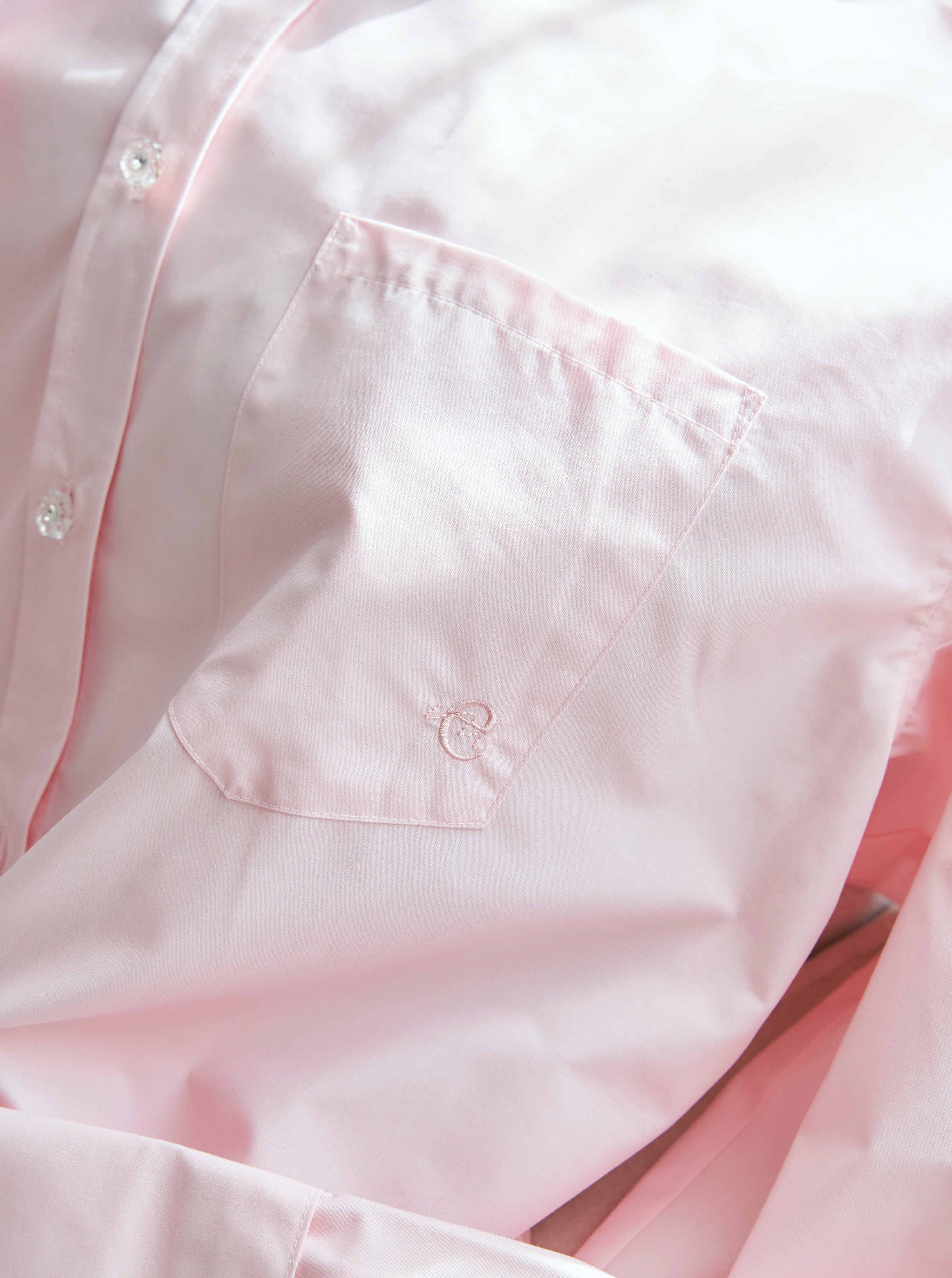 ecmile. clear button shirt