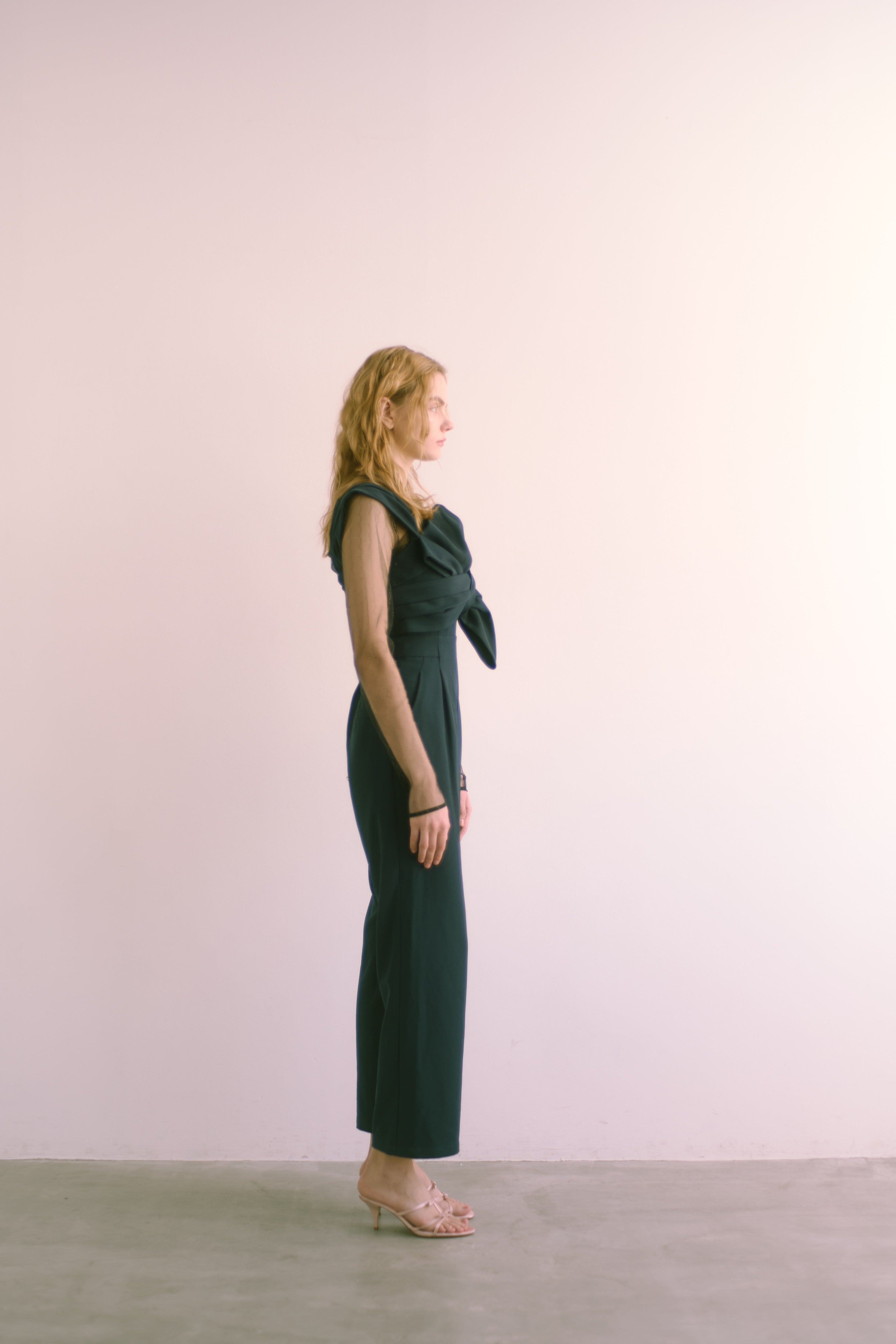 【Made in japan 】 Lame tulle sheer tops