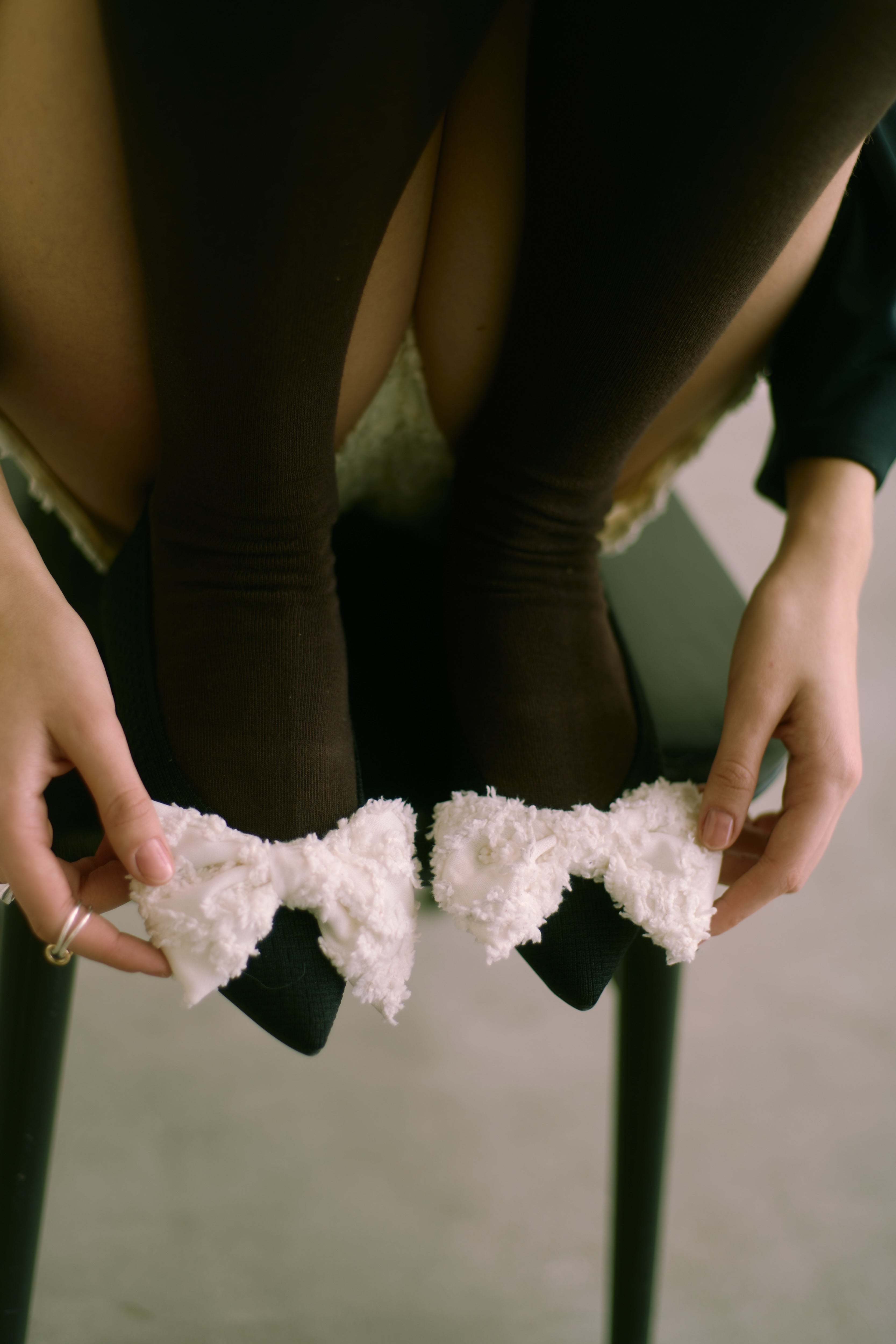 【ecmile. × Öffen】upcycle ribbon-pointed