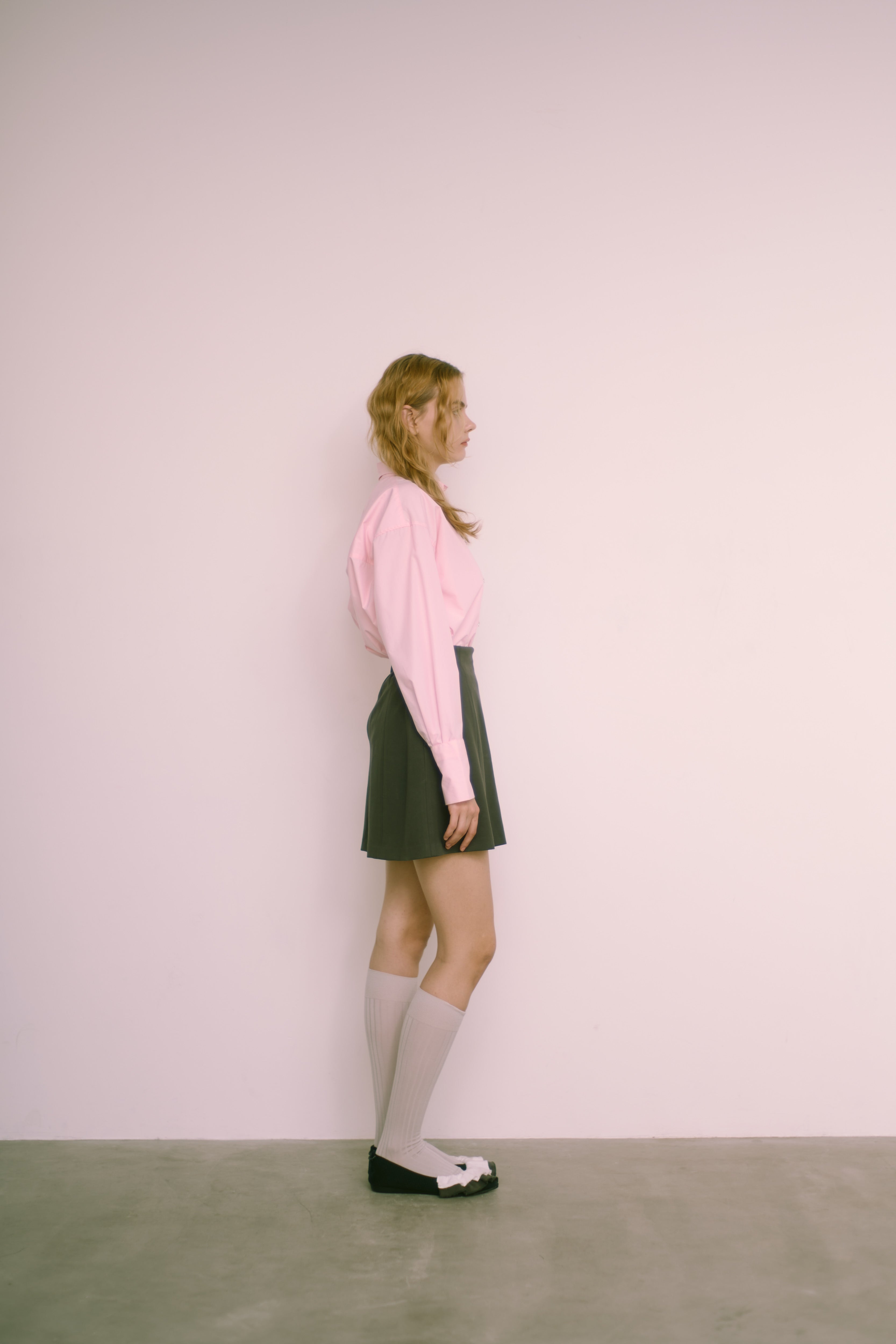 ecmile. clear button shirt