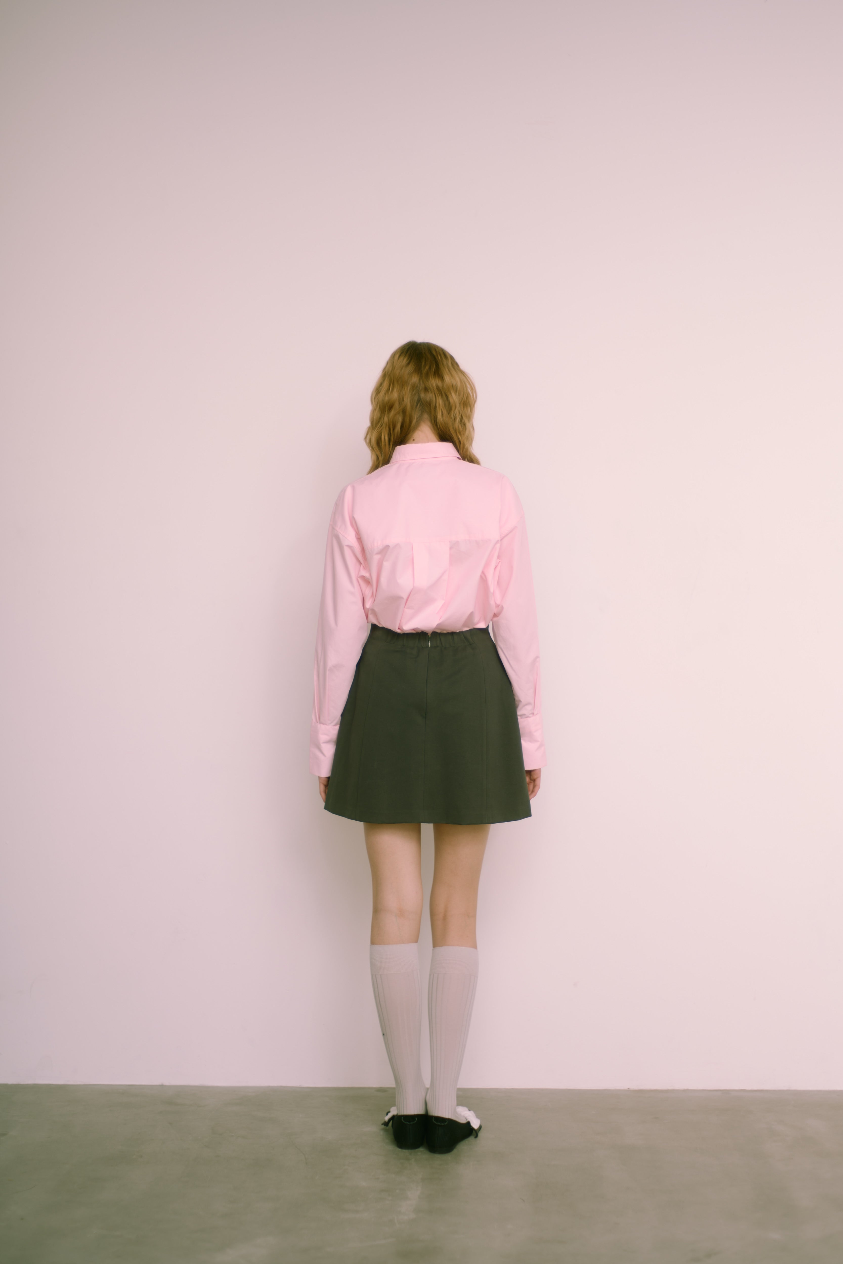 ponte flare mini skirt
