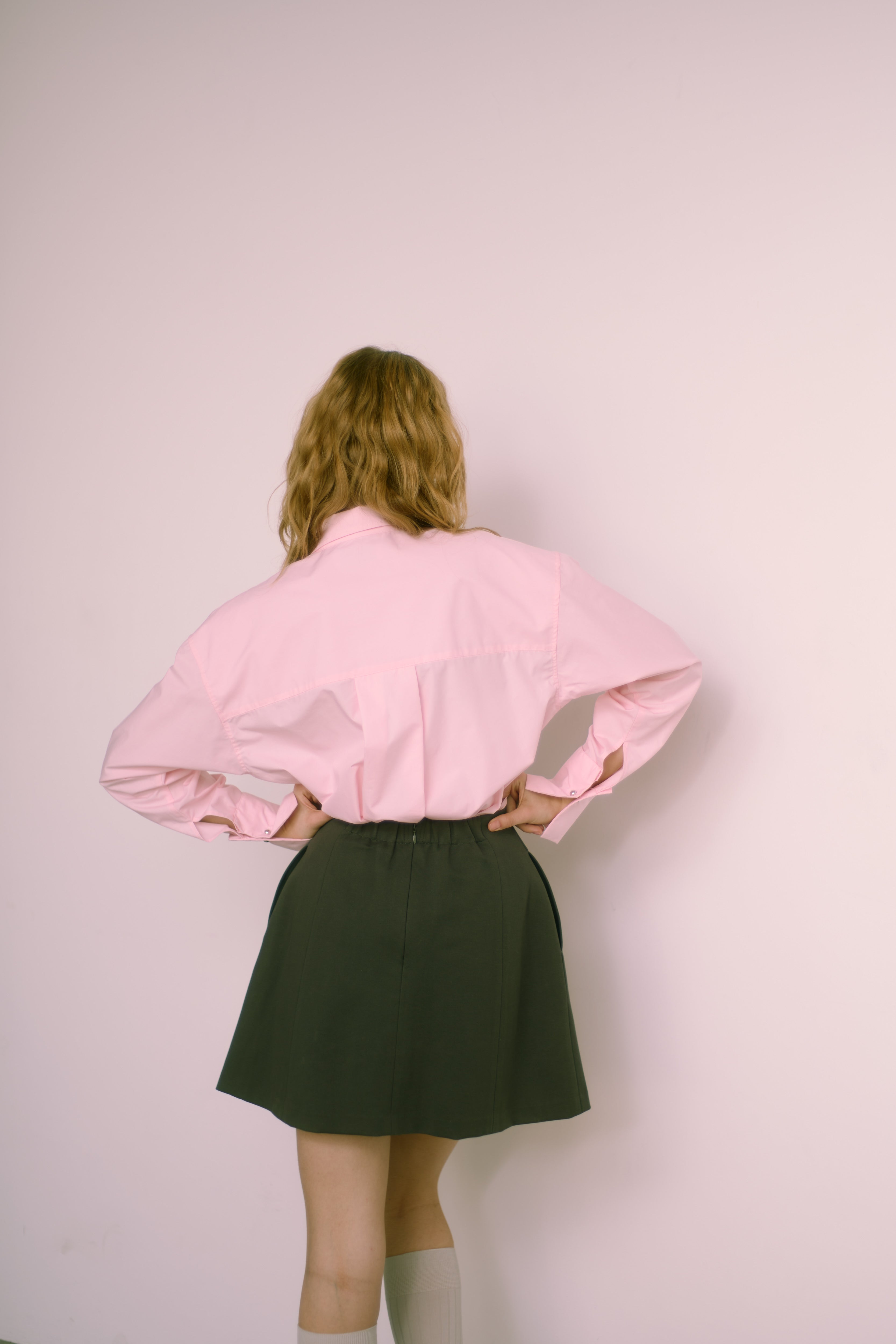 ecmile. clear button shirt