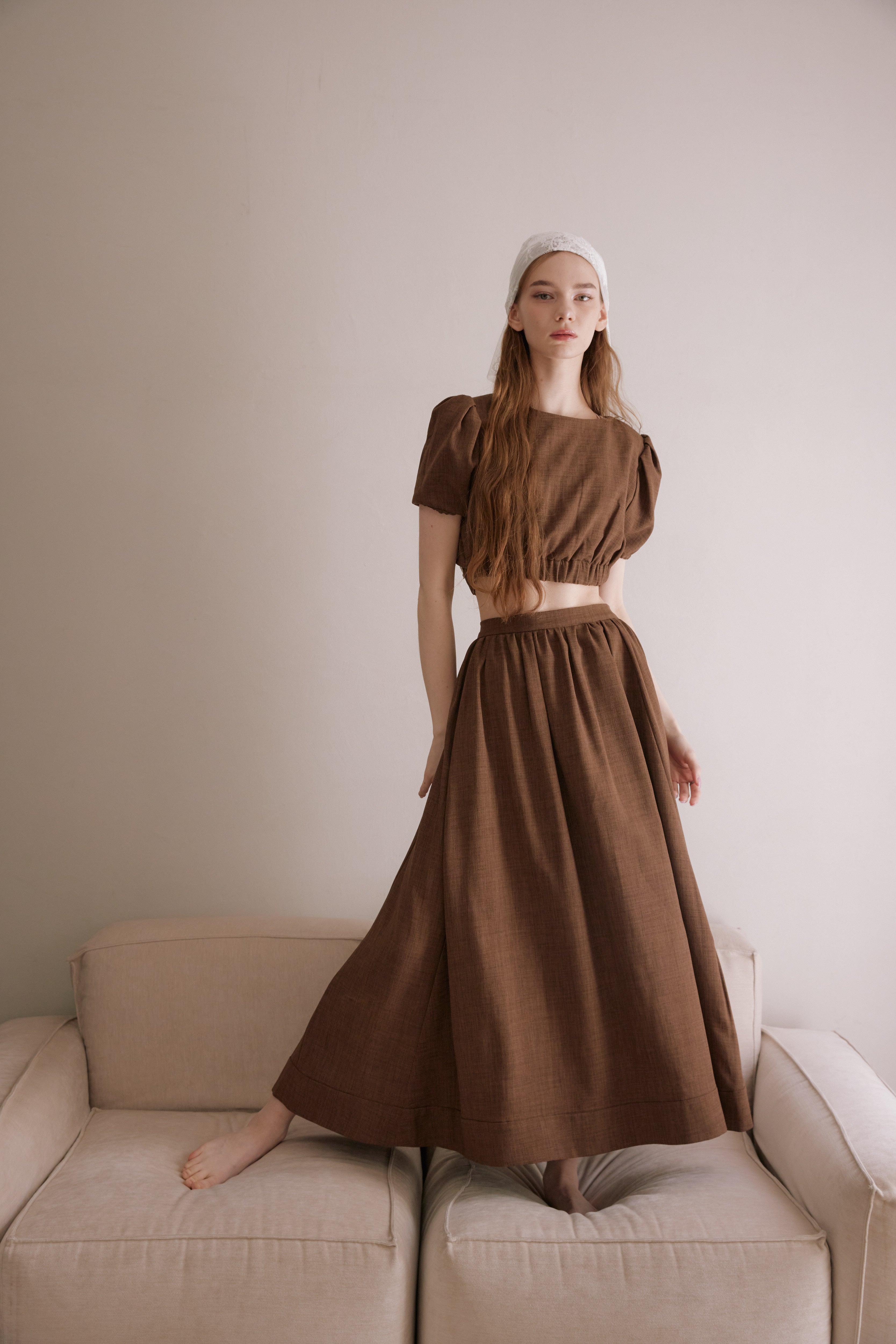 【Made in Japan】WRINKLELESS FLARE SKIRT