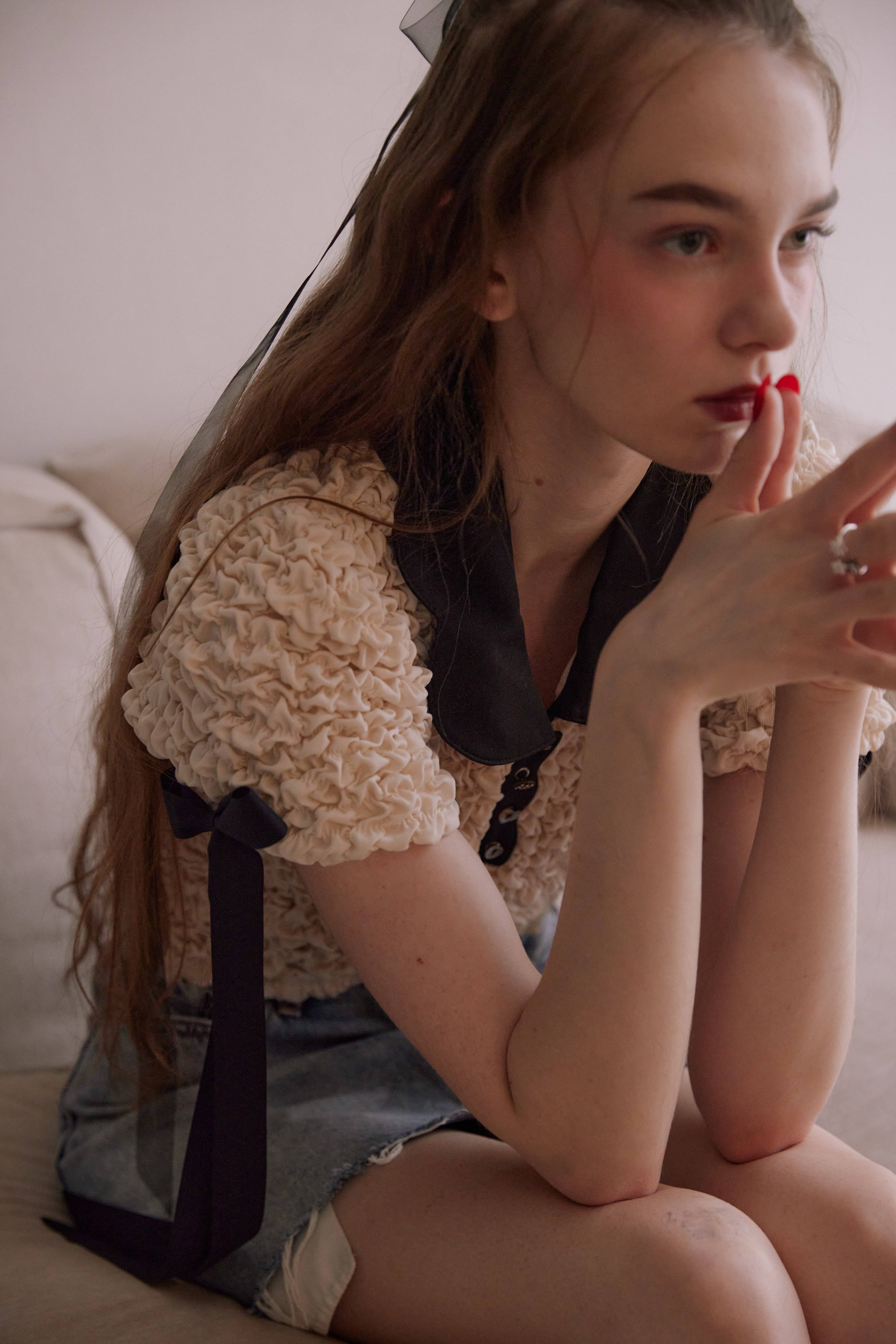 HEART COLLAR POLO