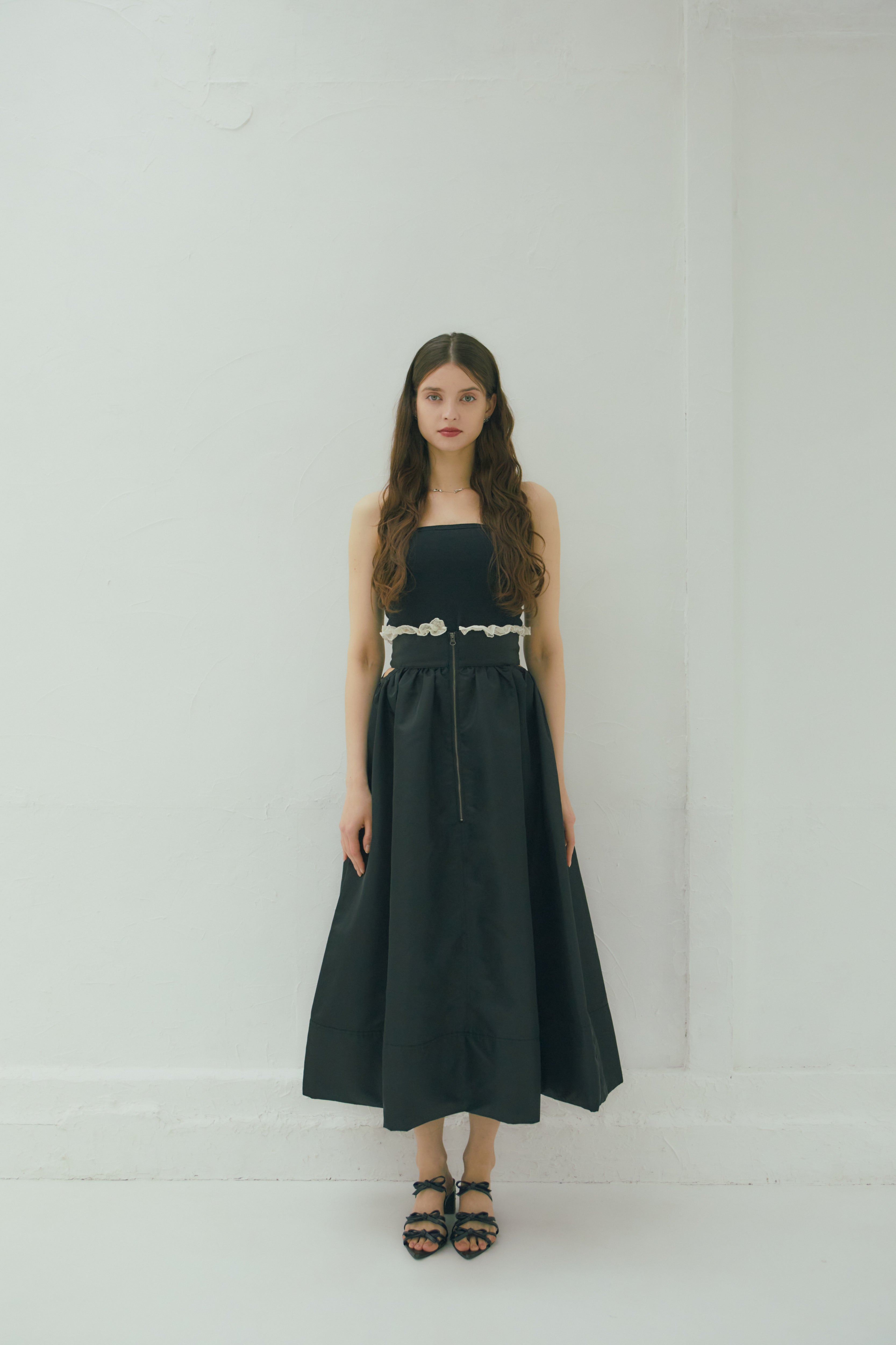 【Made in Japan】lace docking MA-1 skirt