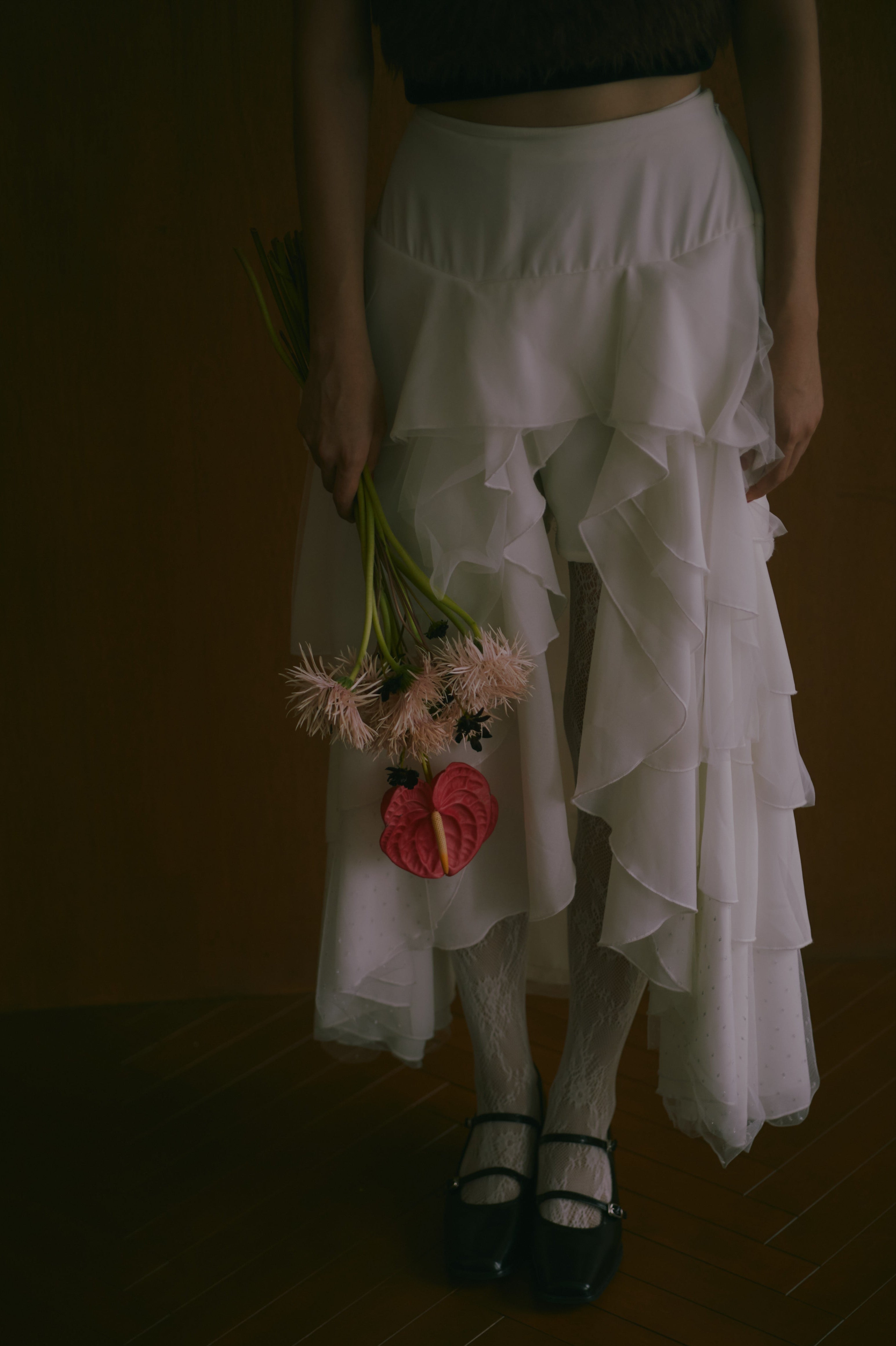 random layered tiered skirt