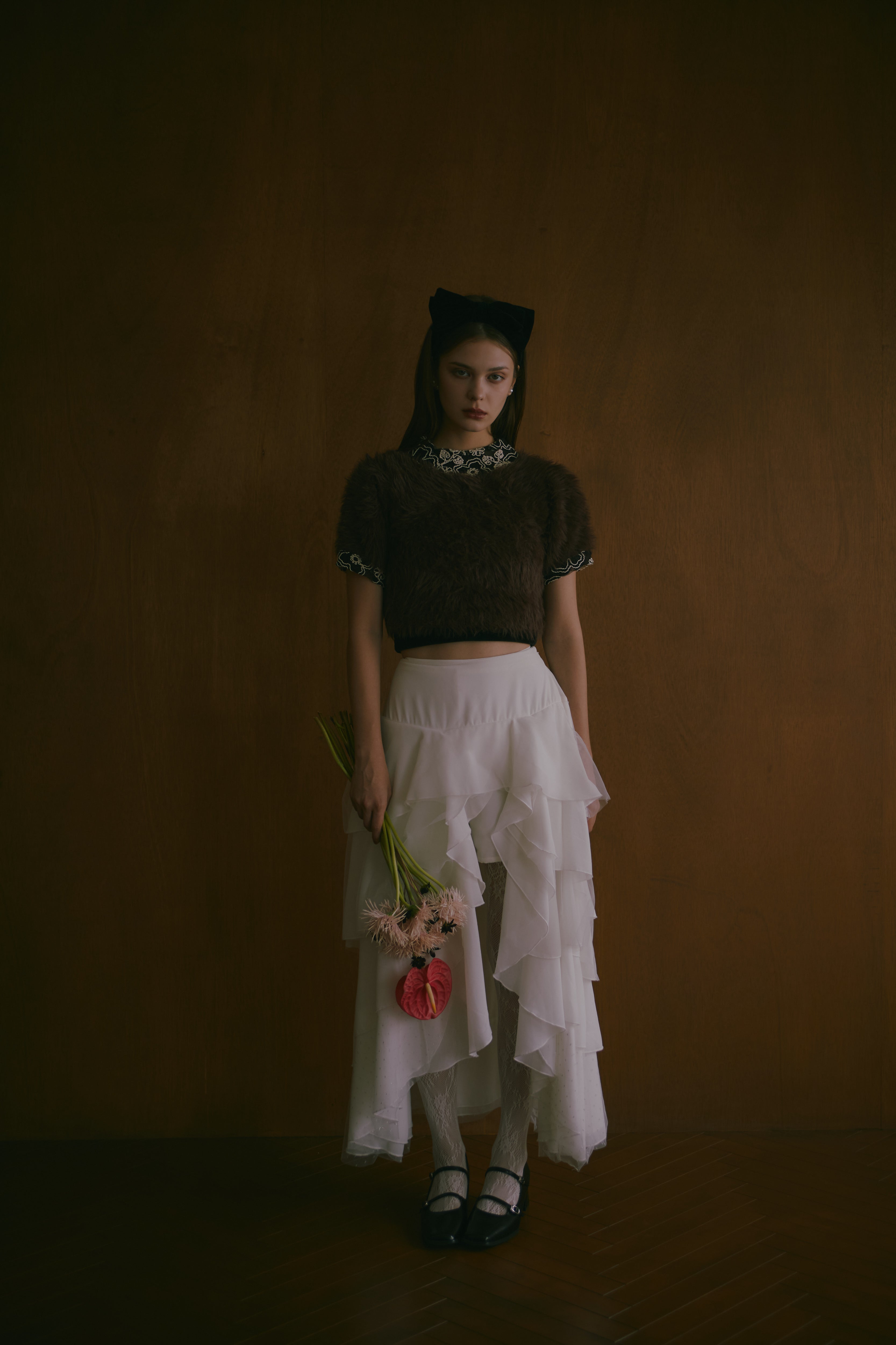 random layered tiered skirt