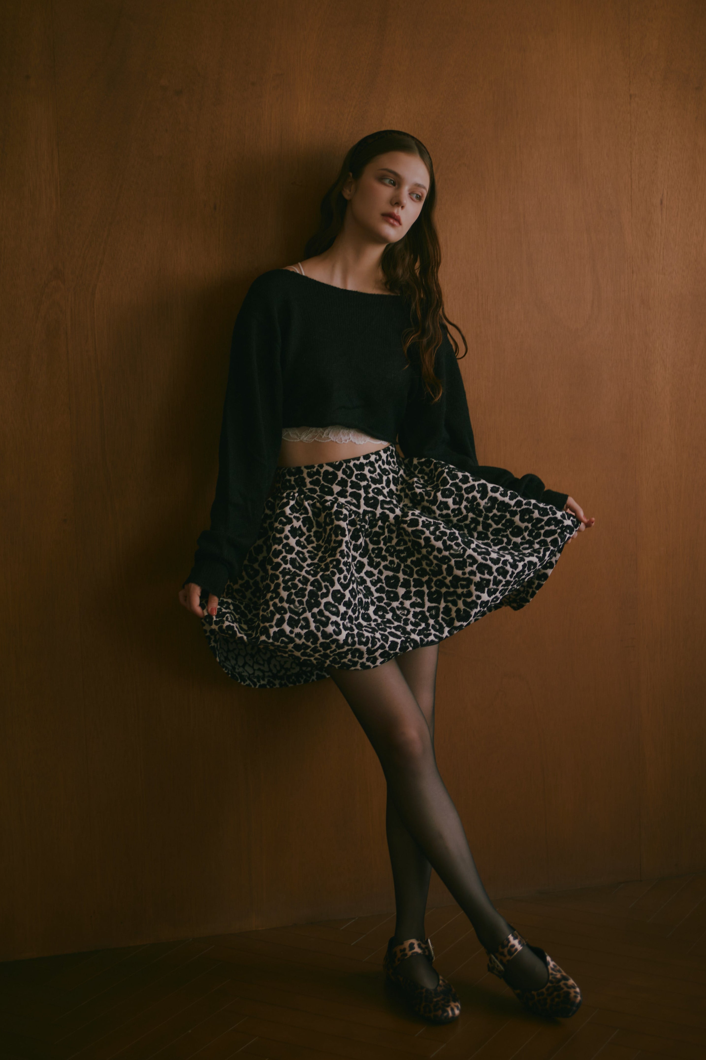 LEOPARD ALLURE SKIRT