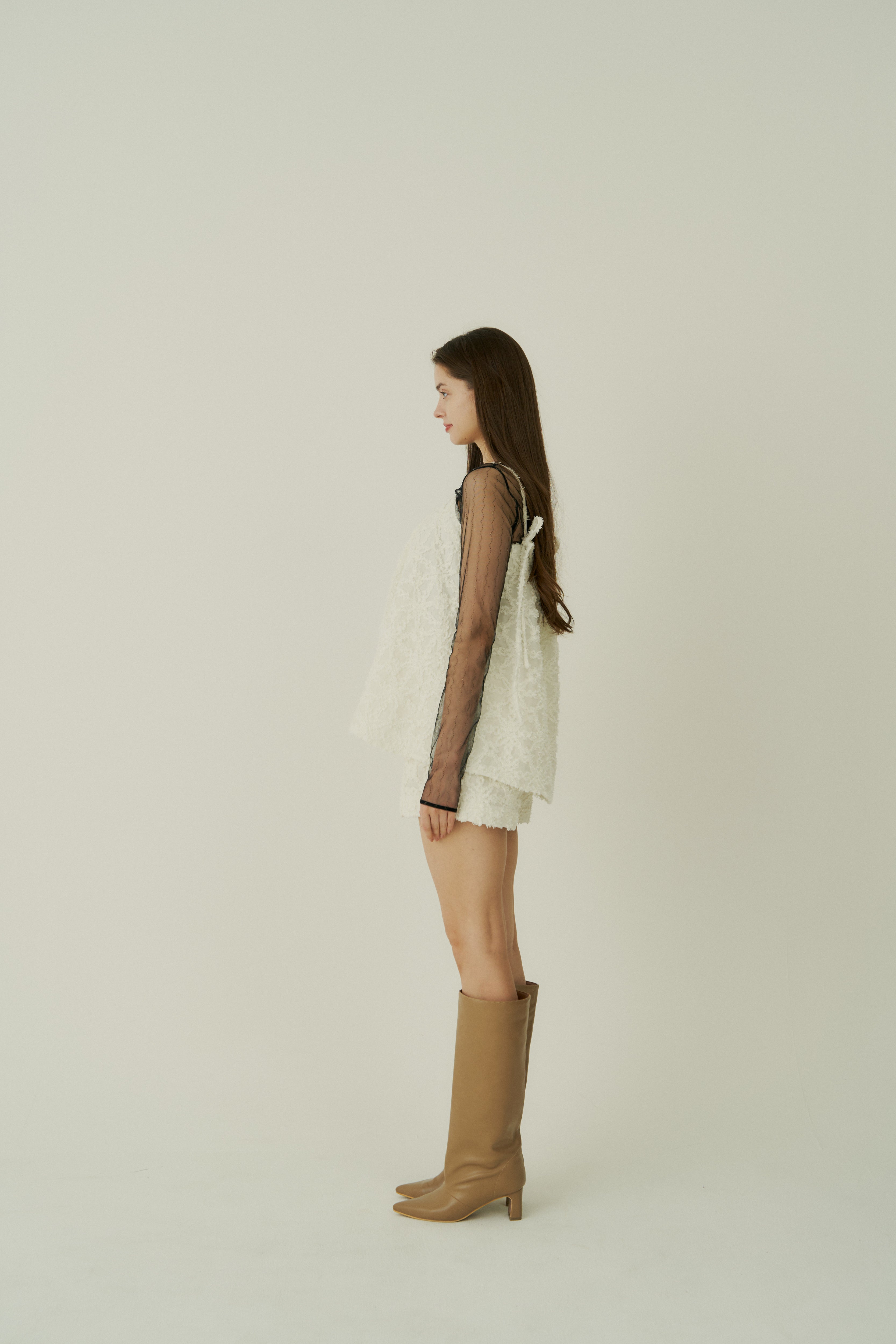 【BOTTOMSのみ】jacquard short pants