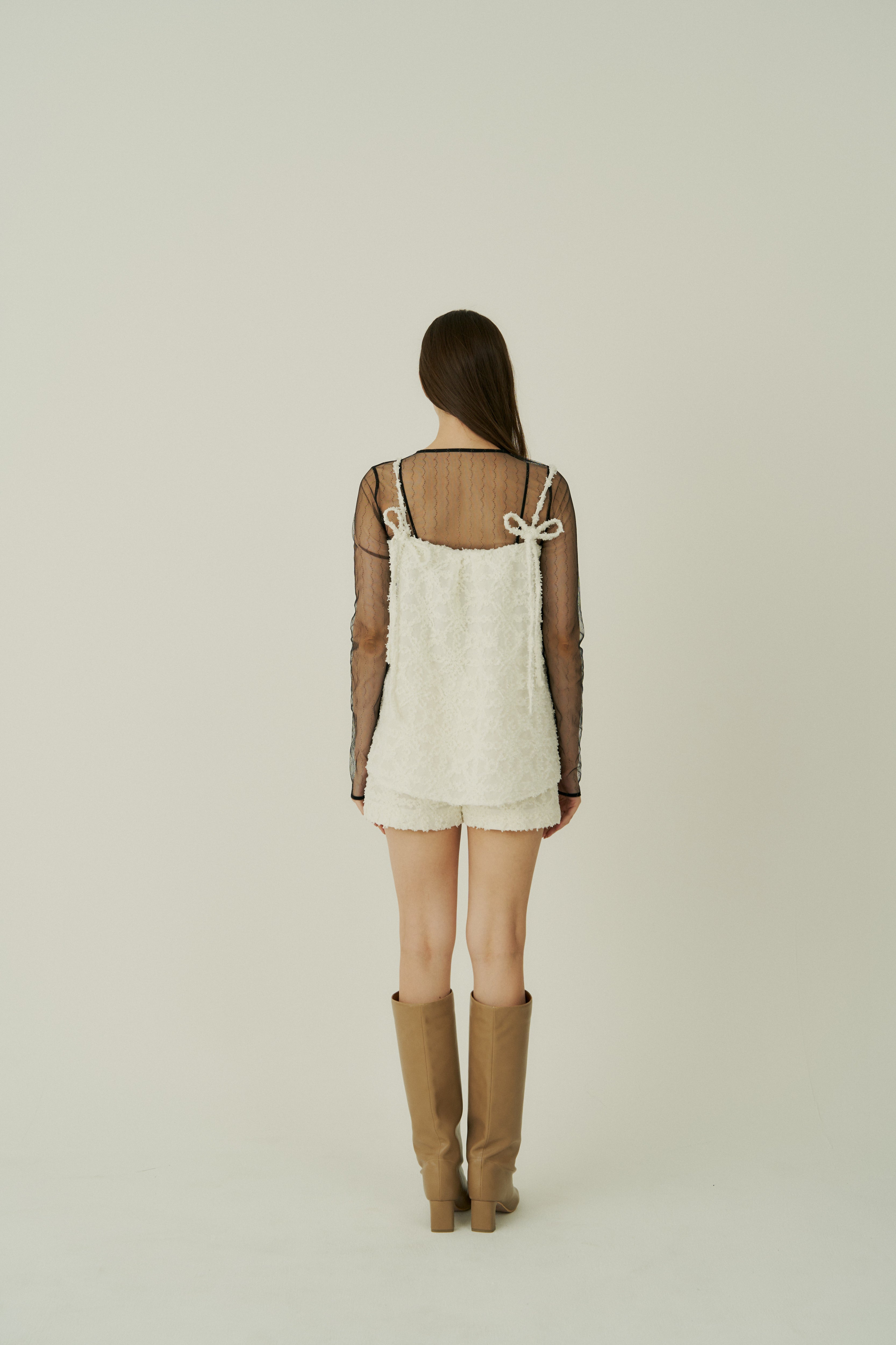 【BOTTOMSのみ】jacquard short pants