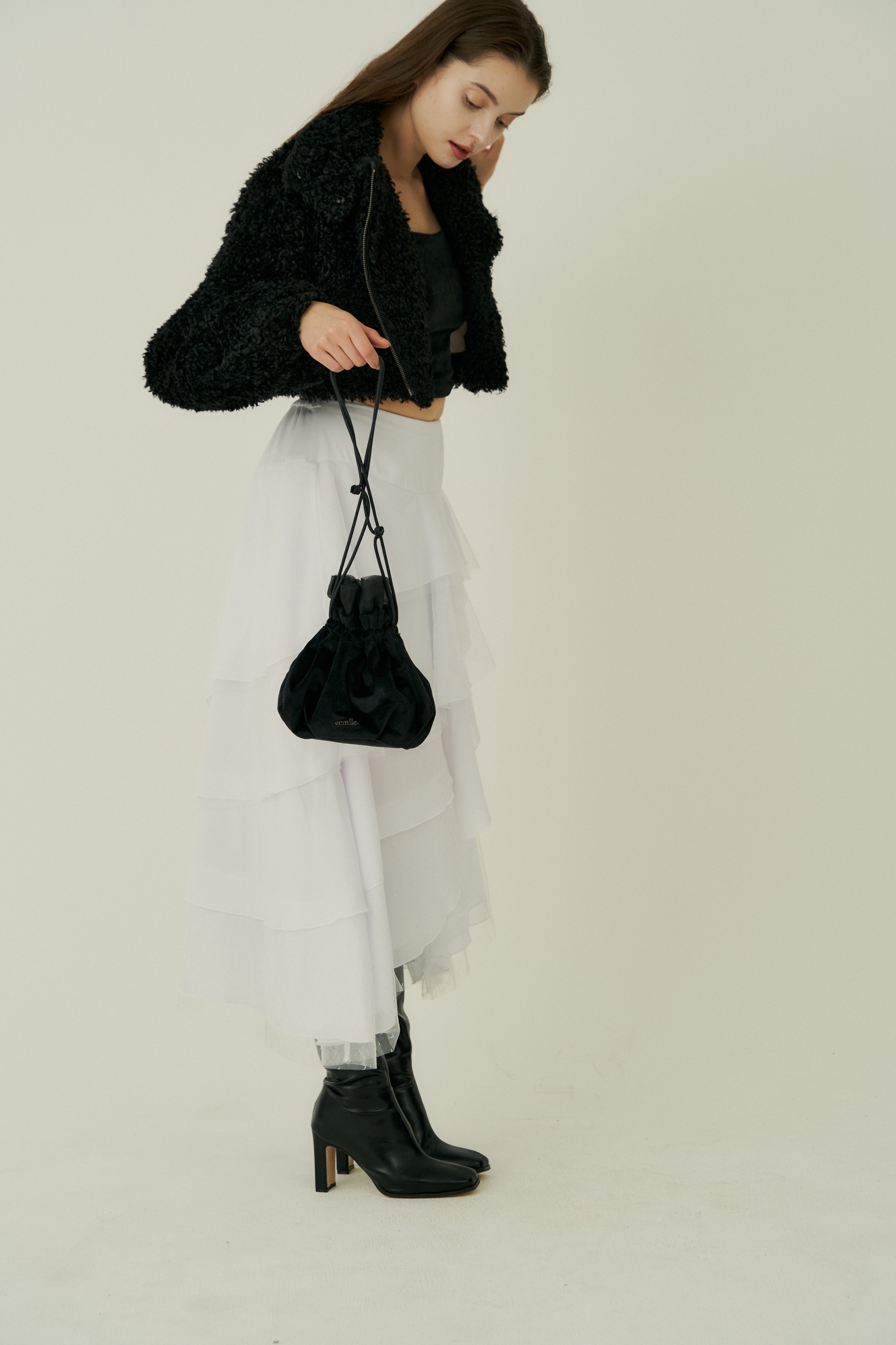 【Made in Japan】Organdy drawstring bag