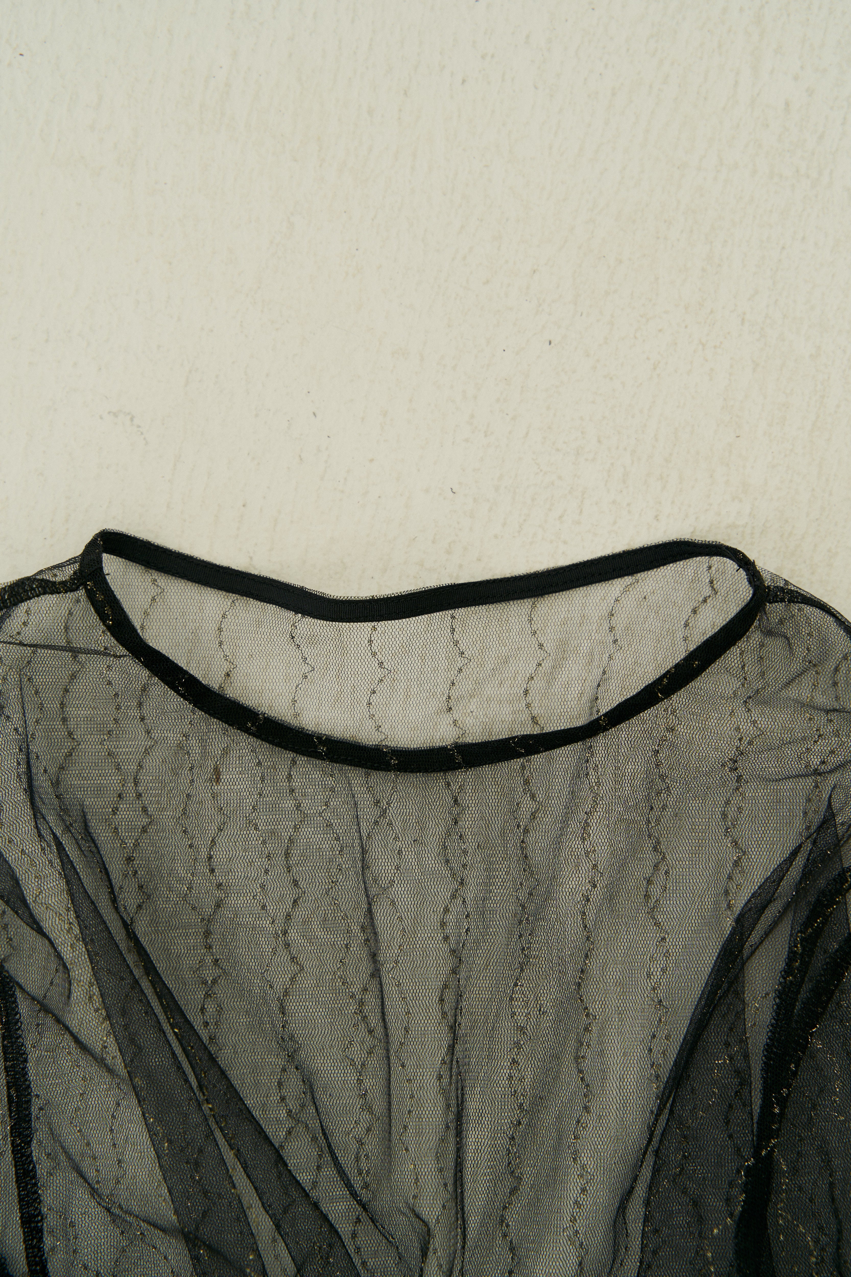 【Made in japan 】 Lame tulle sheer tops