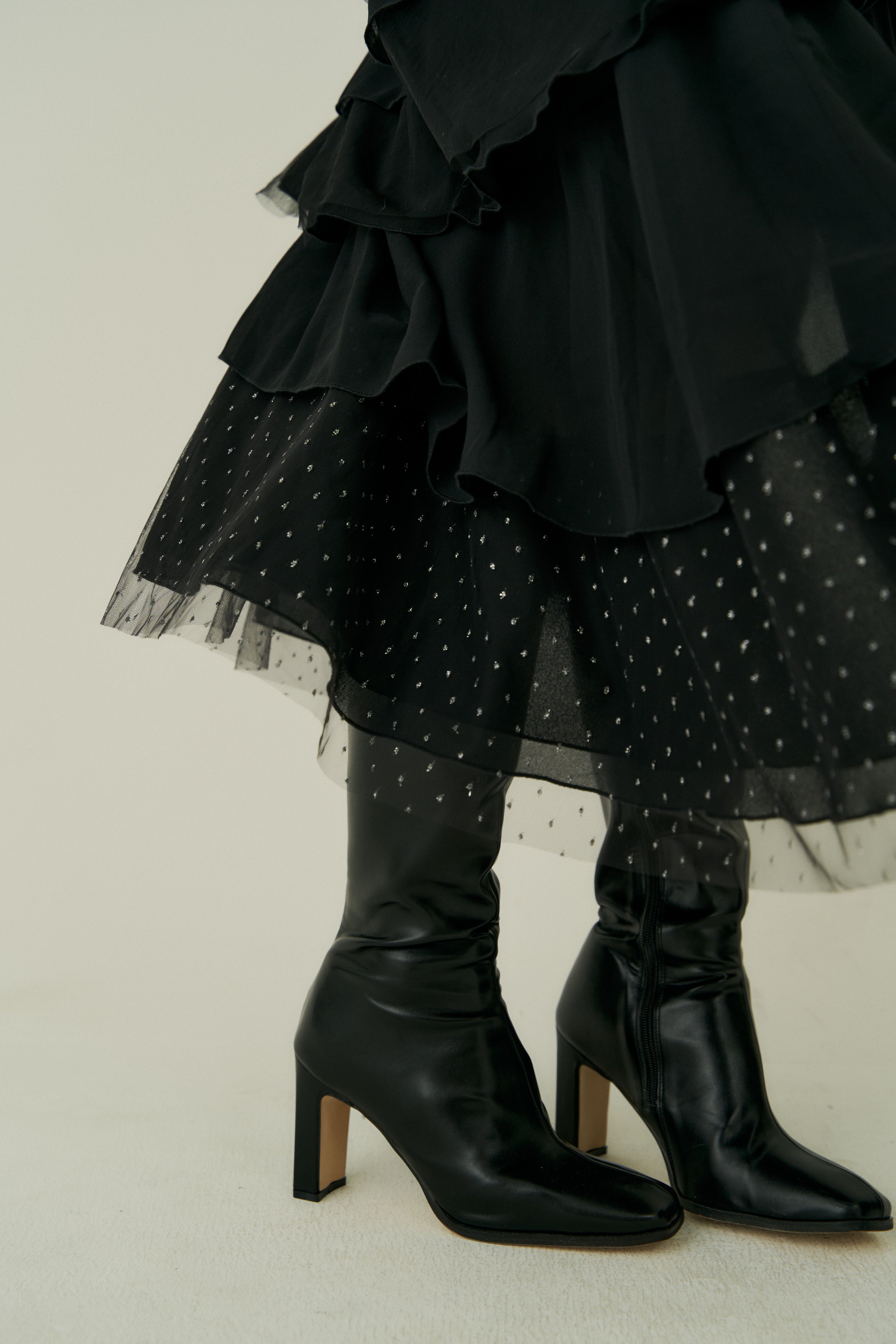 random layered tiered skirt