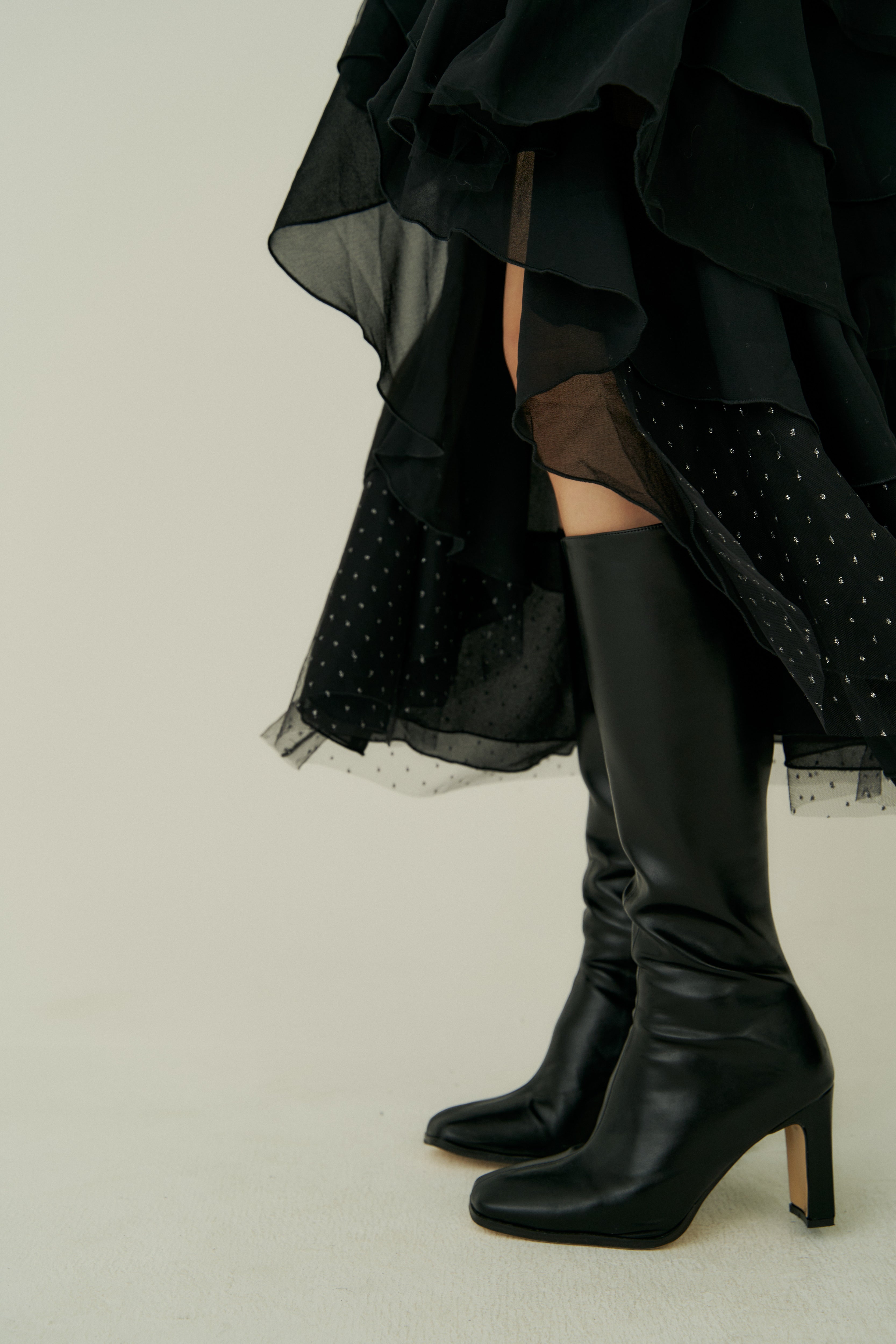 random layered tiered skirt