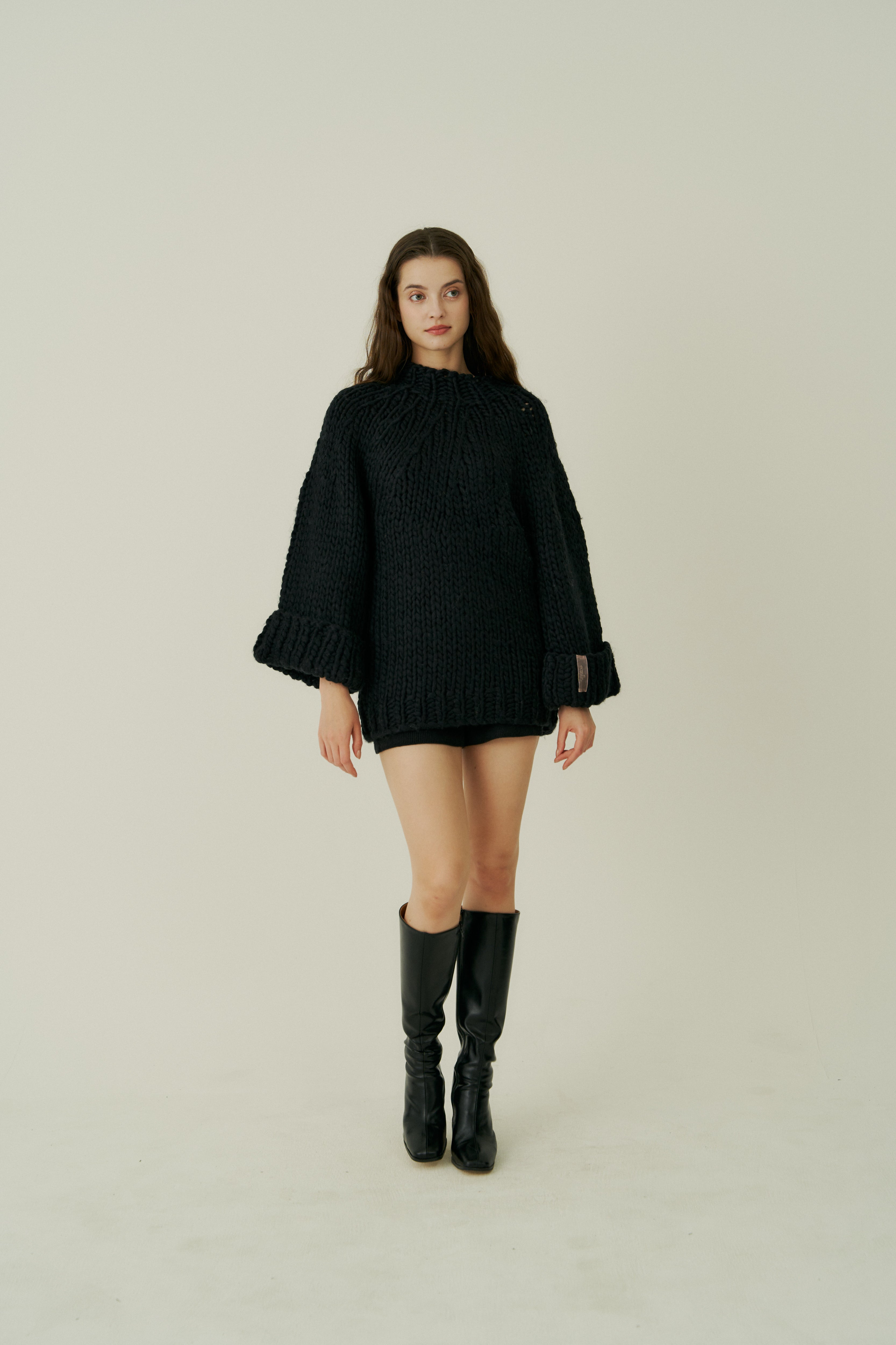 handmade knit one-piece