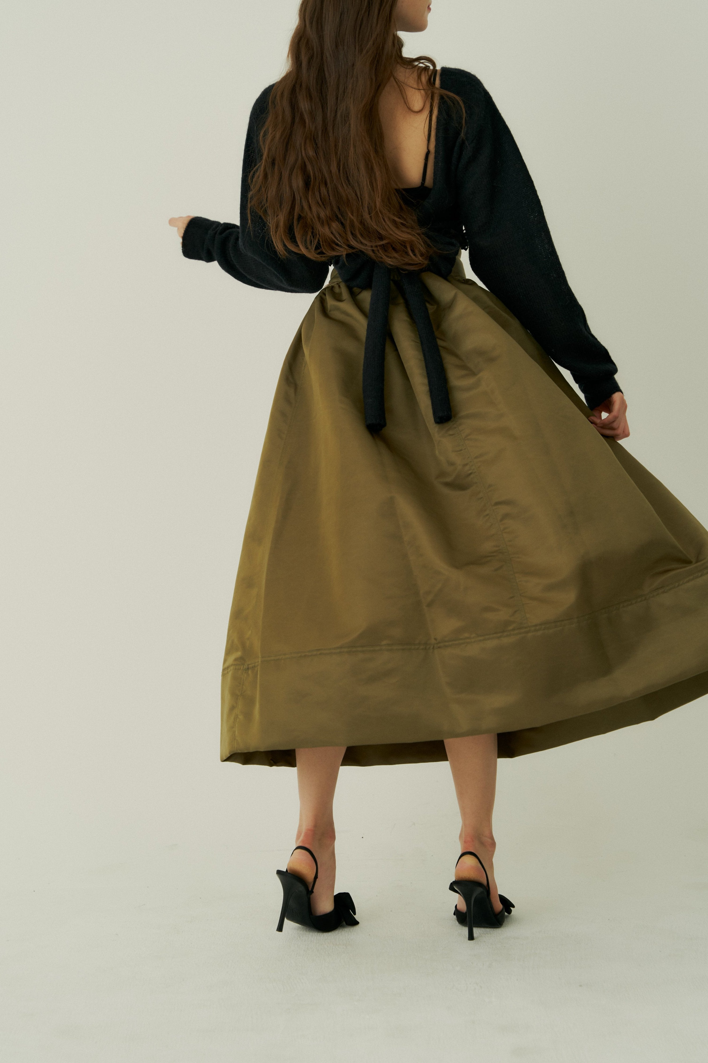 【Made in Japan】lace docking MA-1 skirt