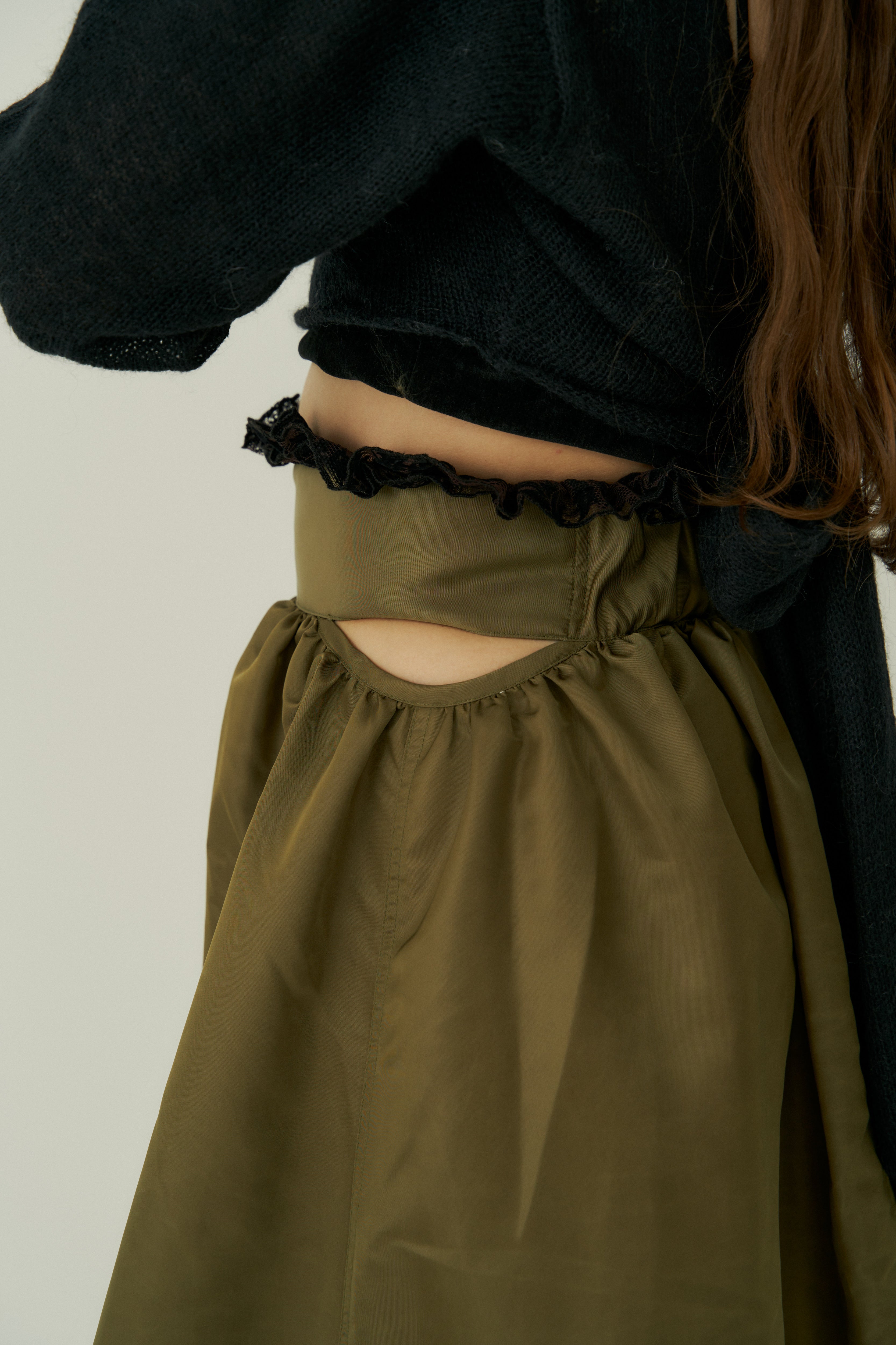 【Made in Japan】lace docking MA-1 skirt