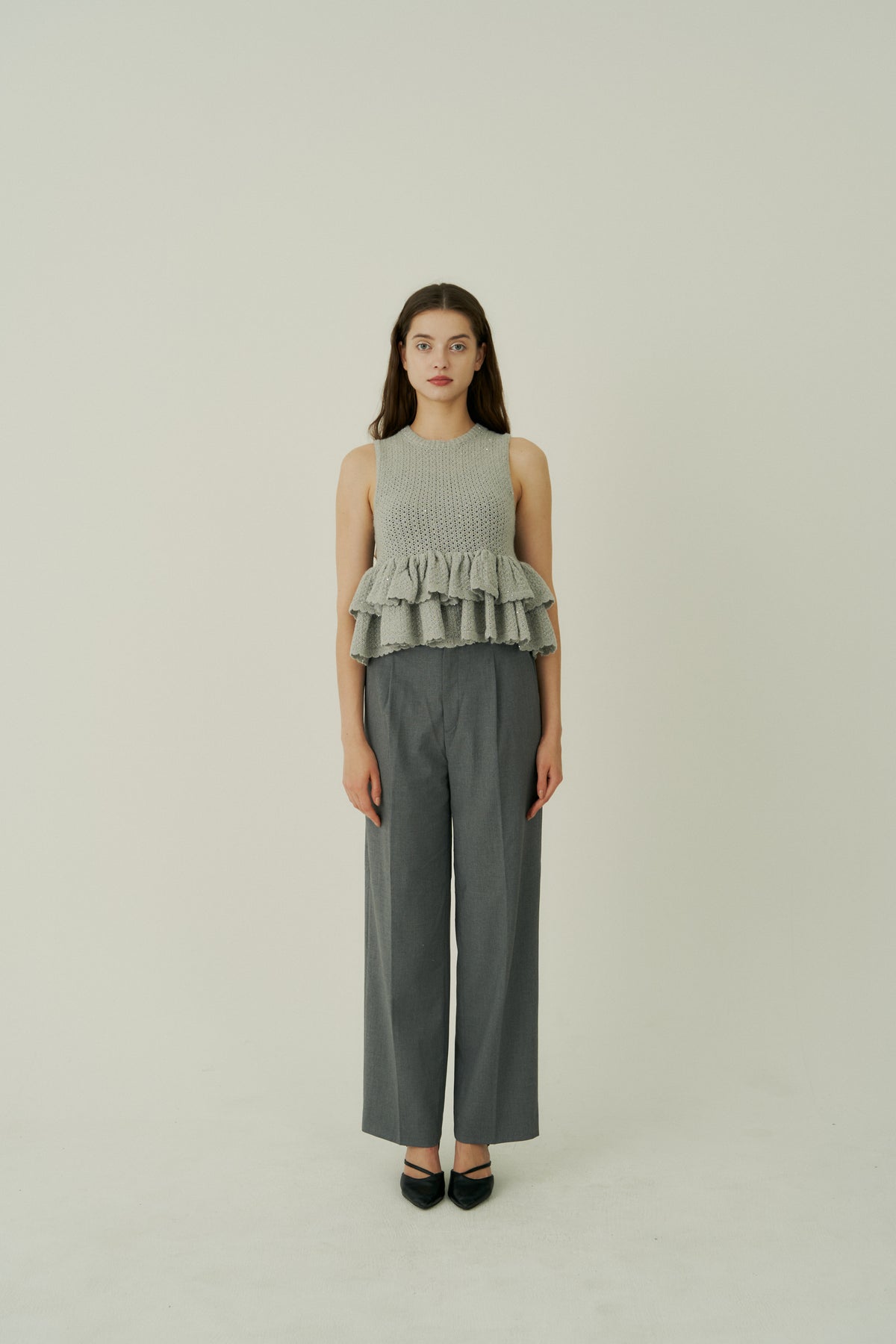 peplum lame knit | ecmile