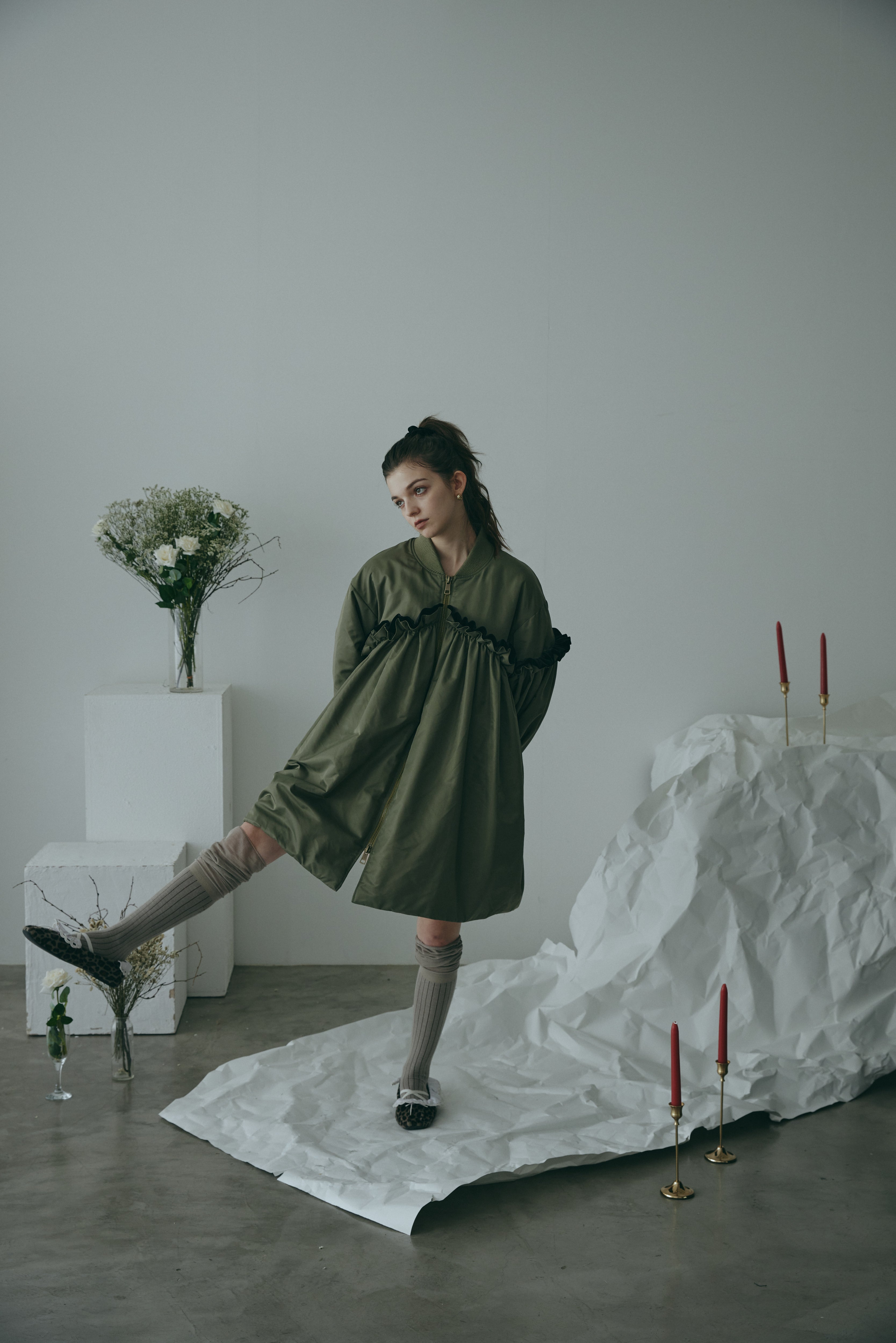 CHÉRIE A-LINE FRILL COAT