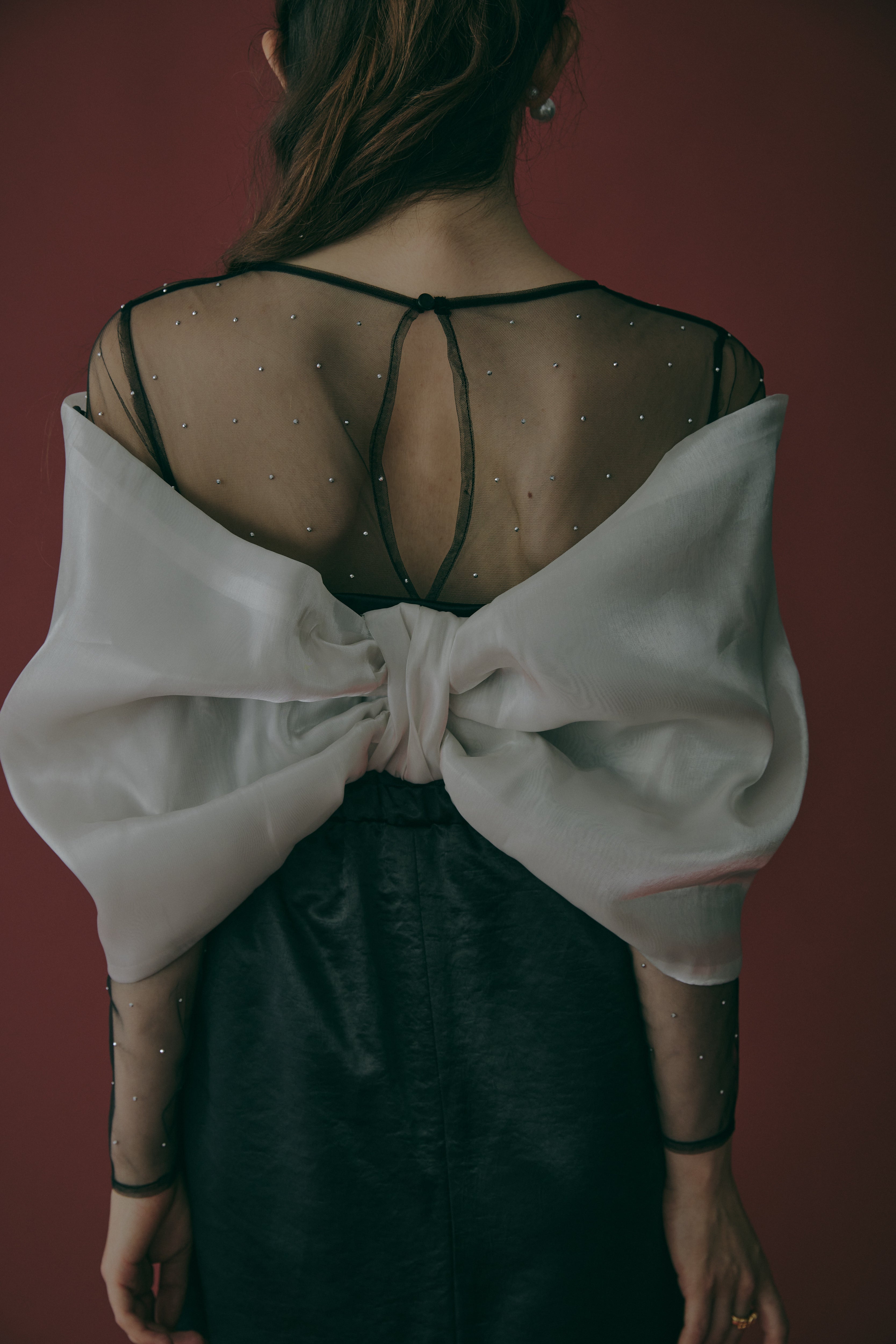 ribbon tight dress