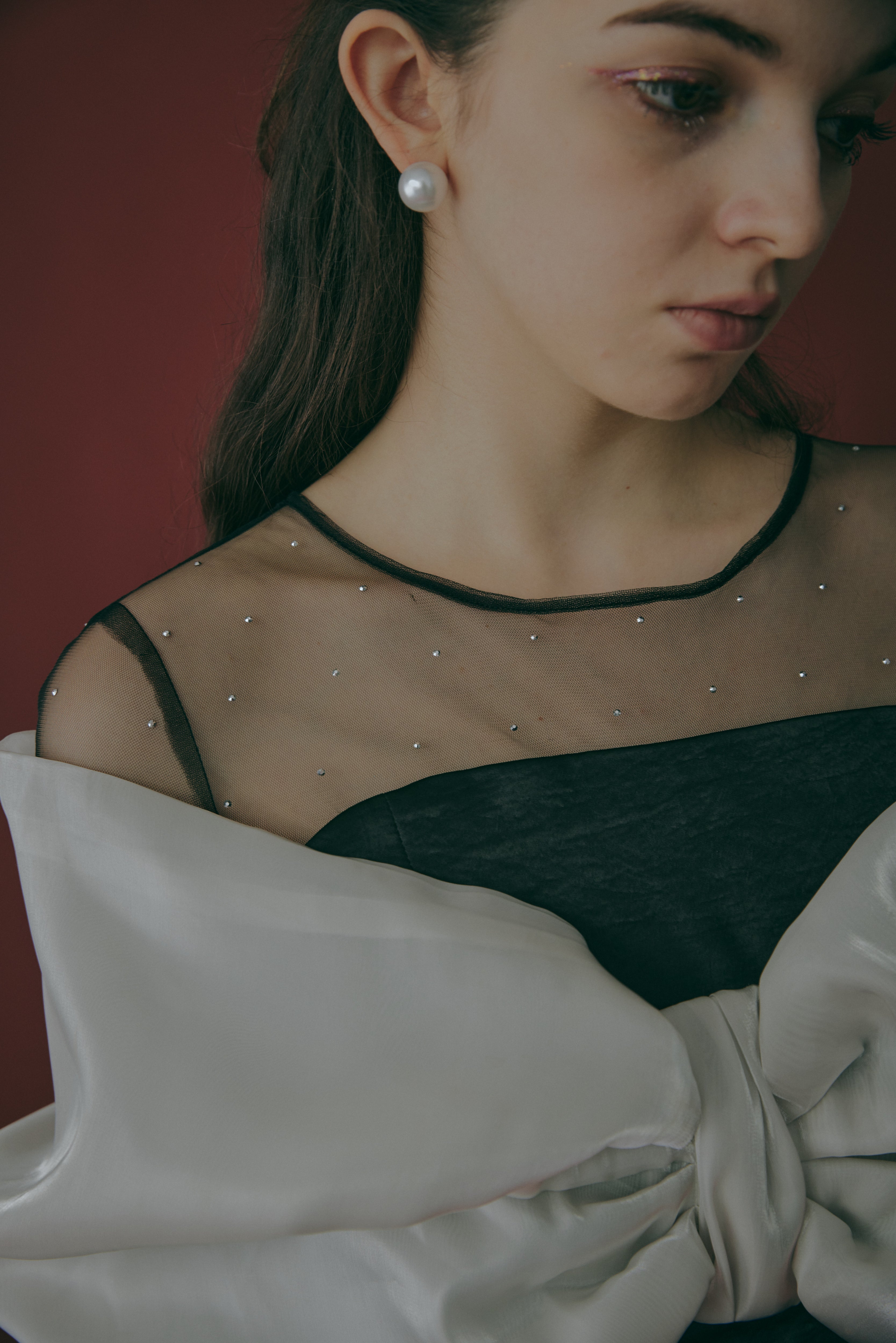 ribbon tight dress