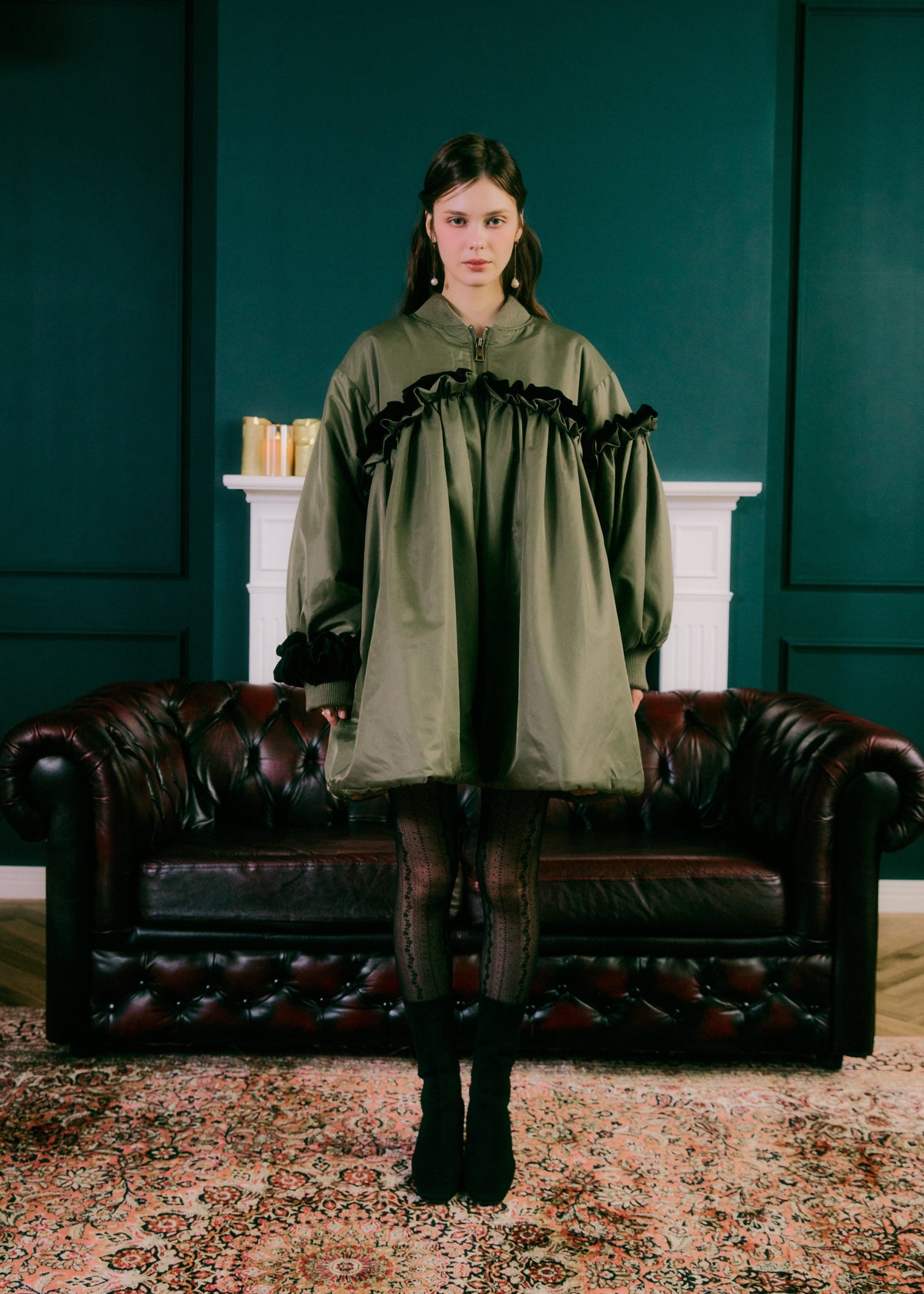 A LINE MIDDLE COAT