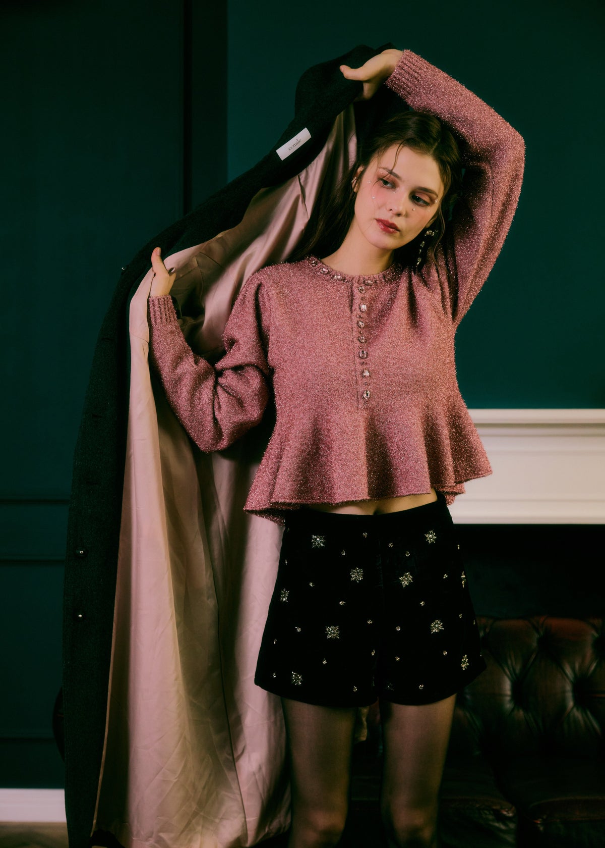 e. BIJOU RIBBON COAT