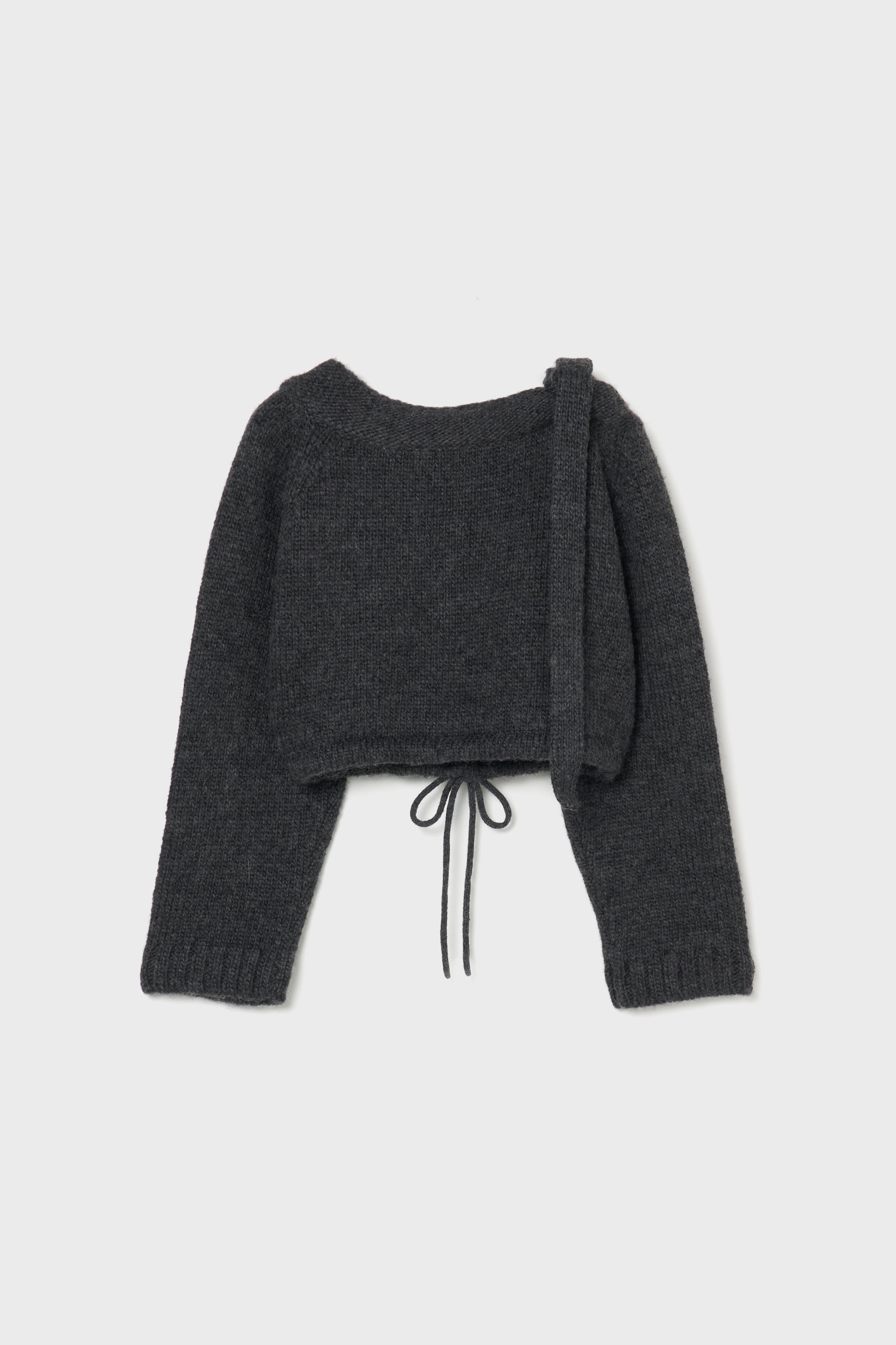 shoulder ribbon short knit