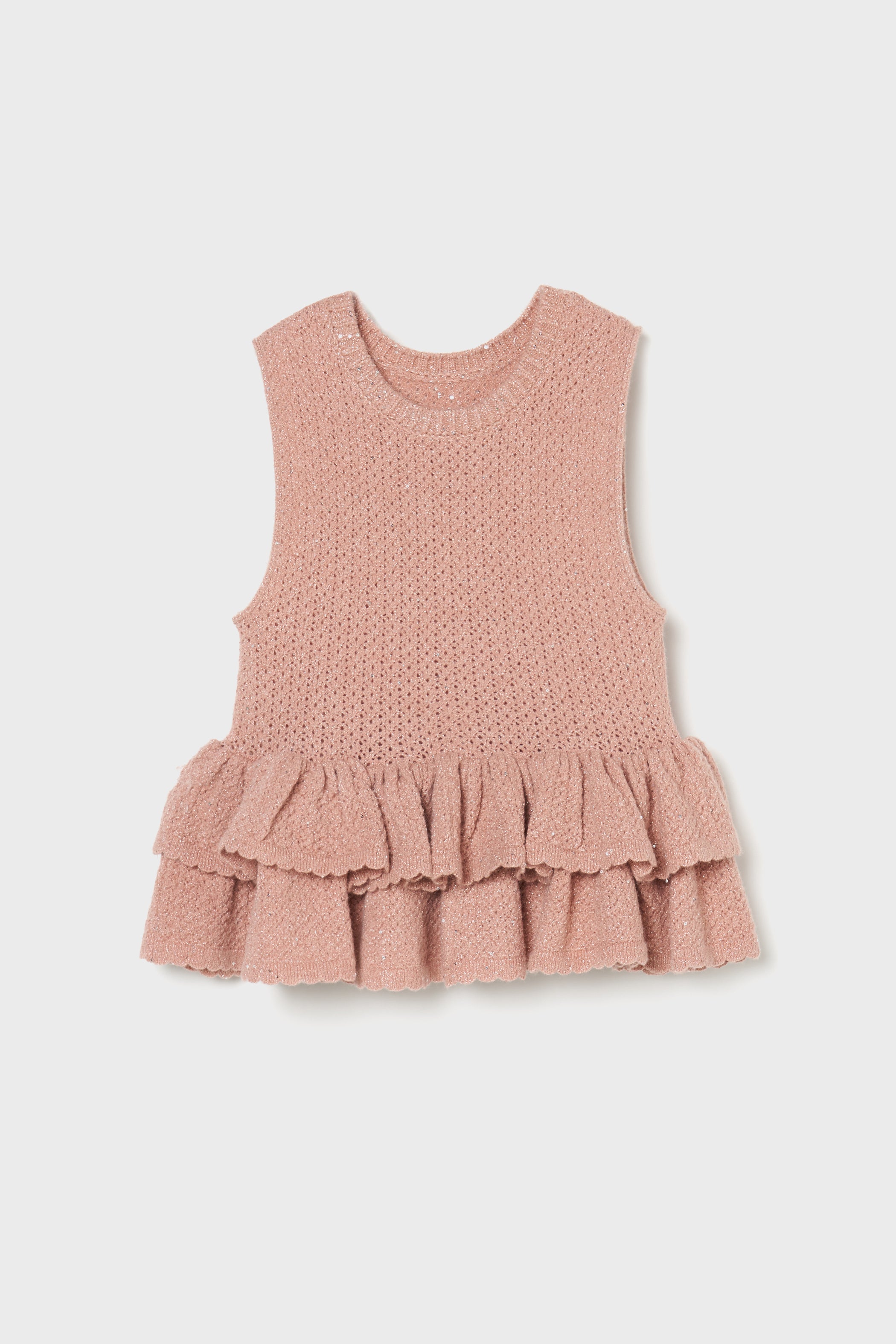 Glitter peplum top