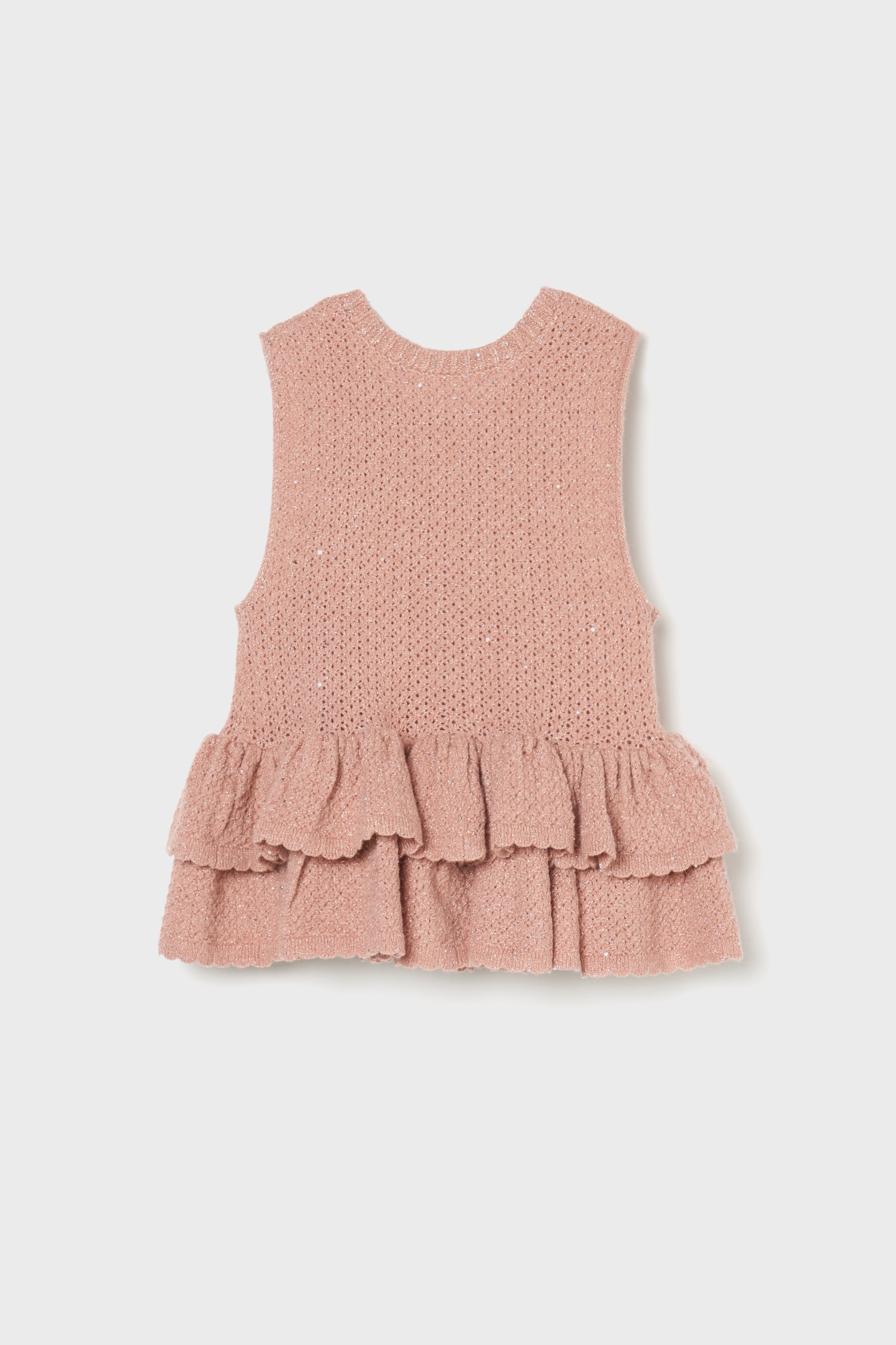 Glitter peplum top
