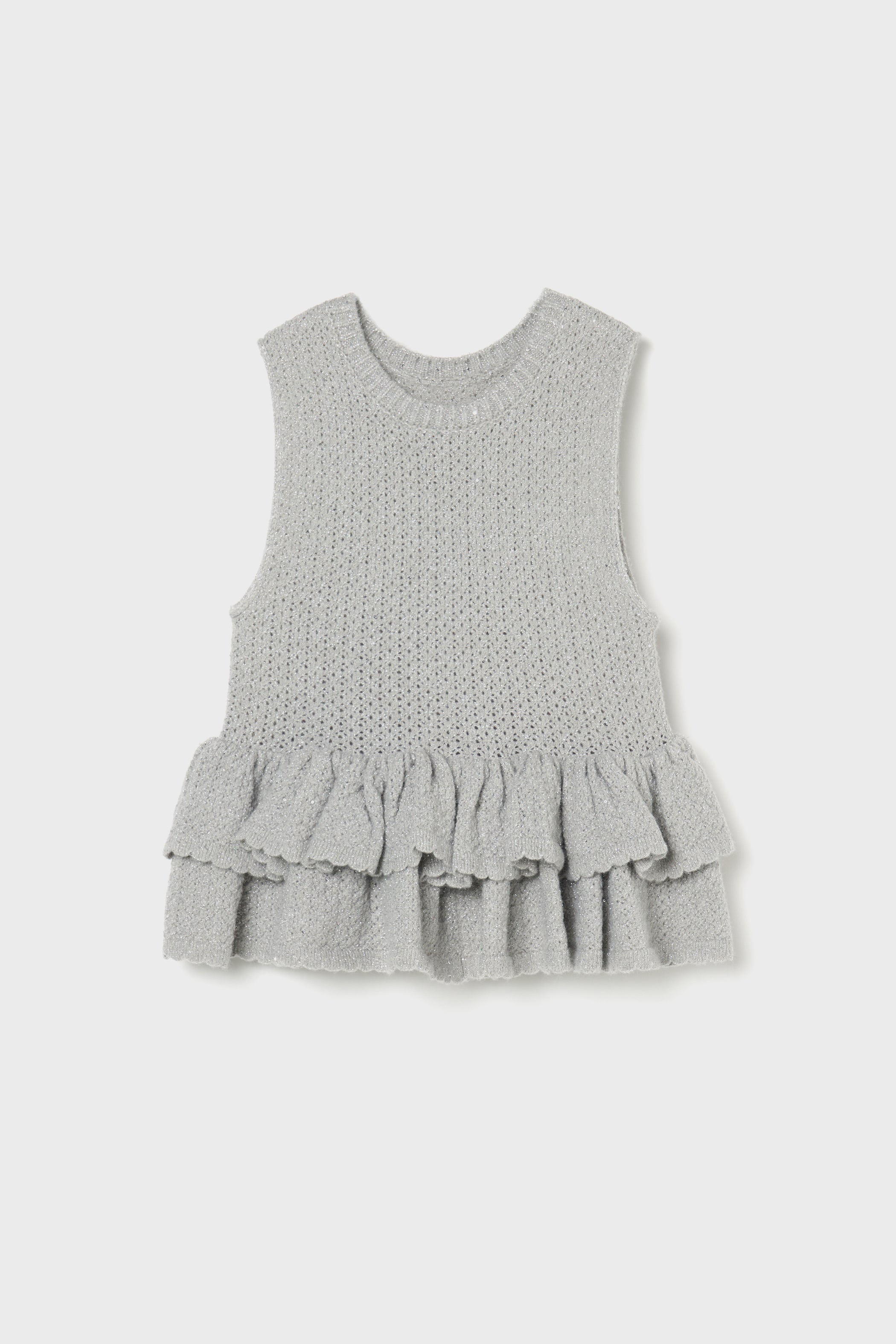 Glitter peplum top