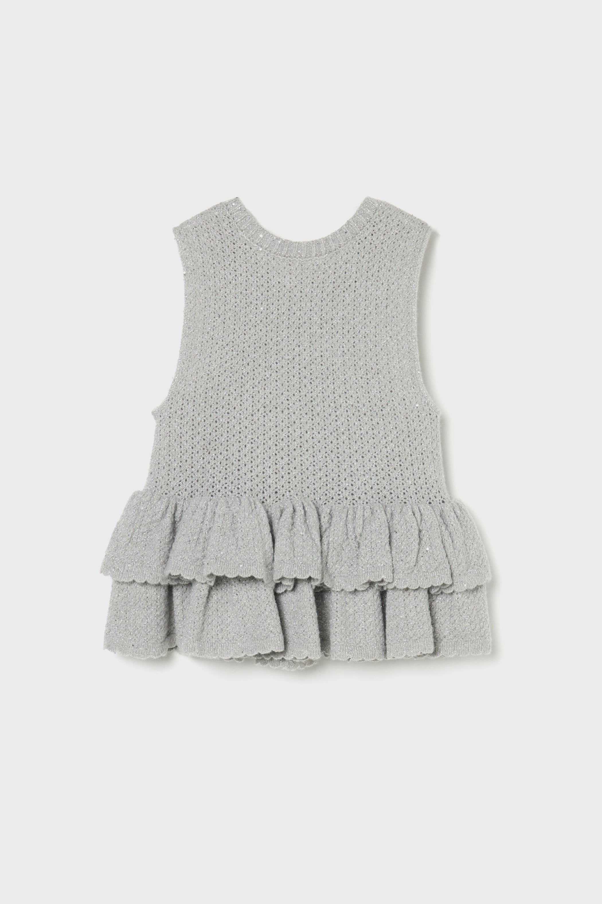Glitter peplum top