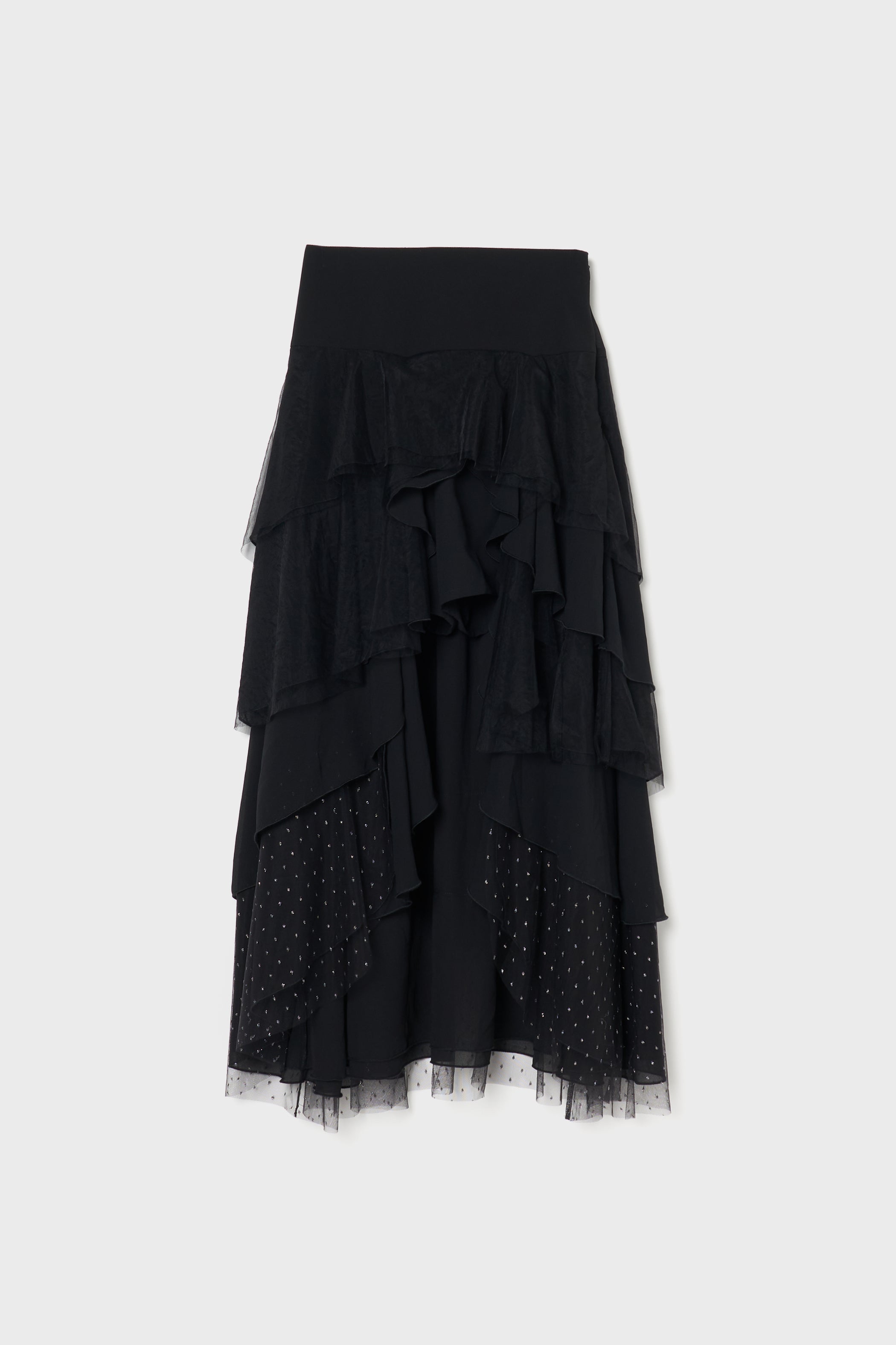 random layered tiered skirt