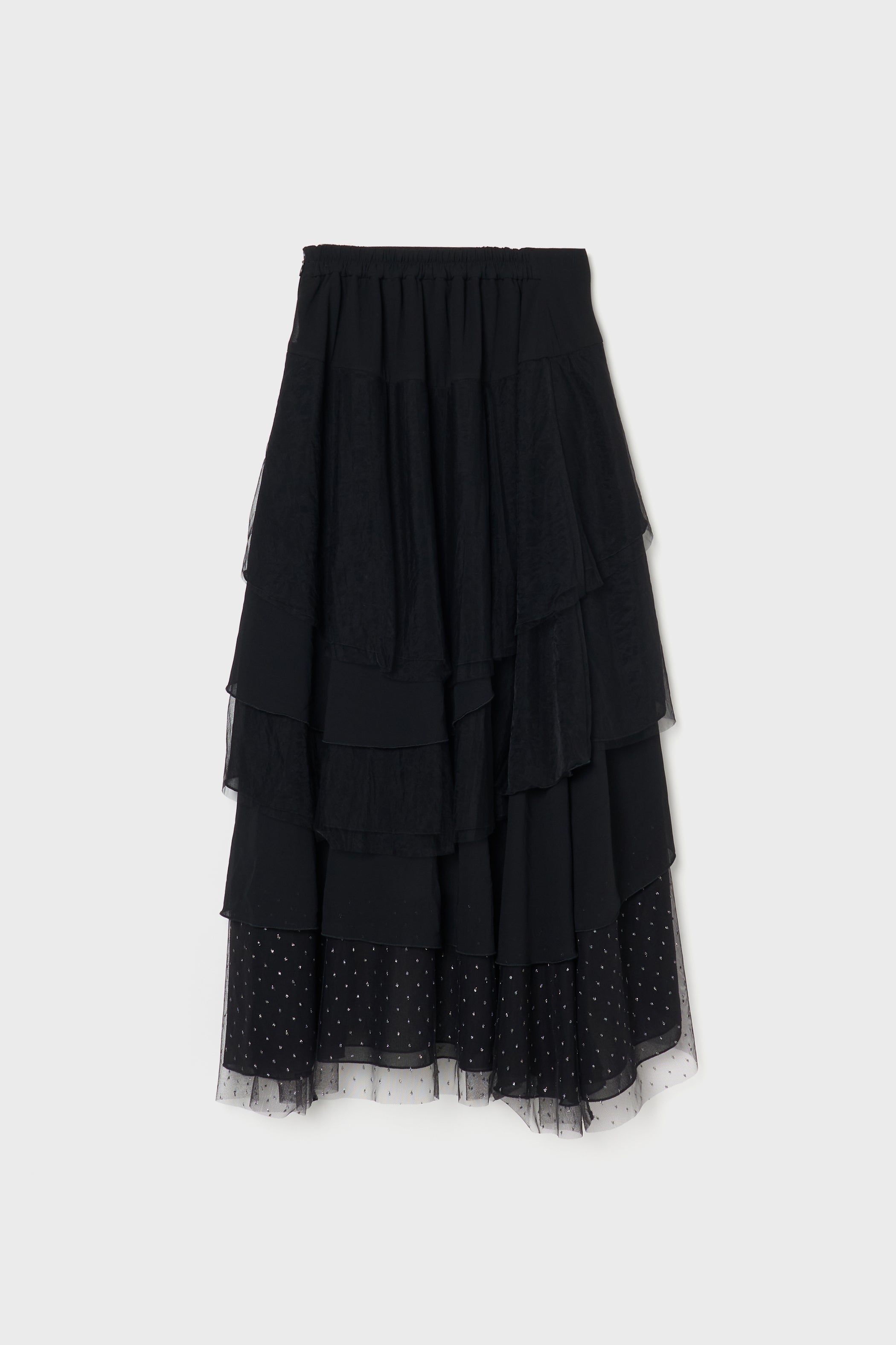 random layered tiered skirt