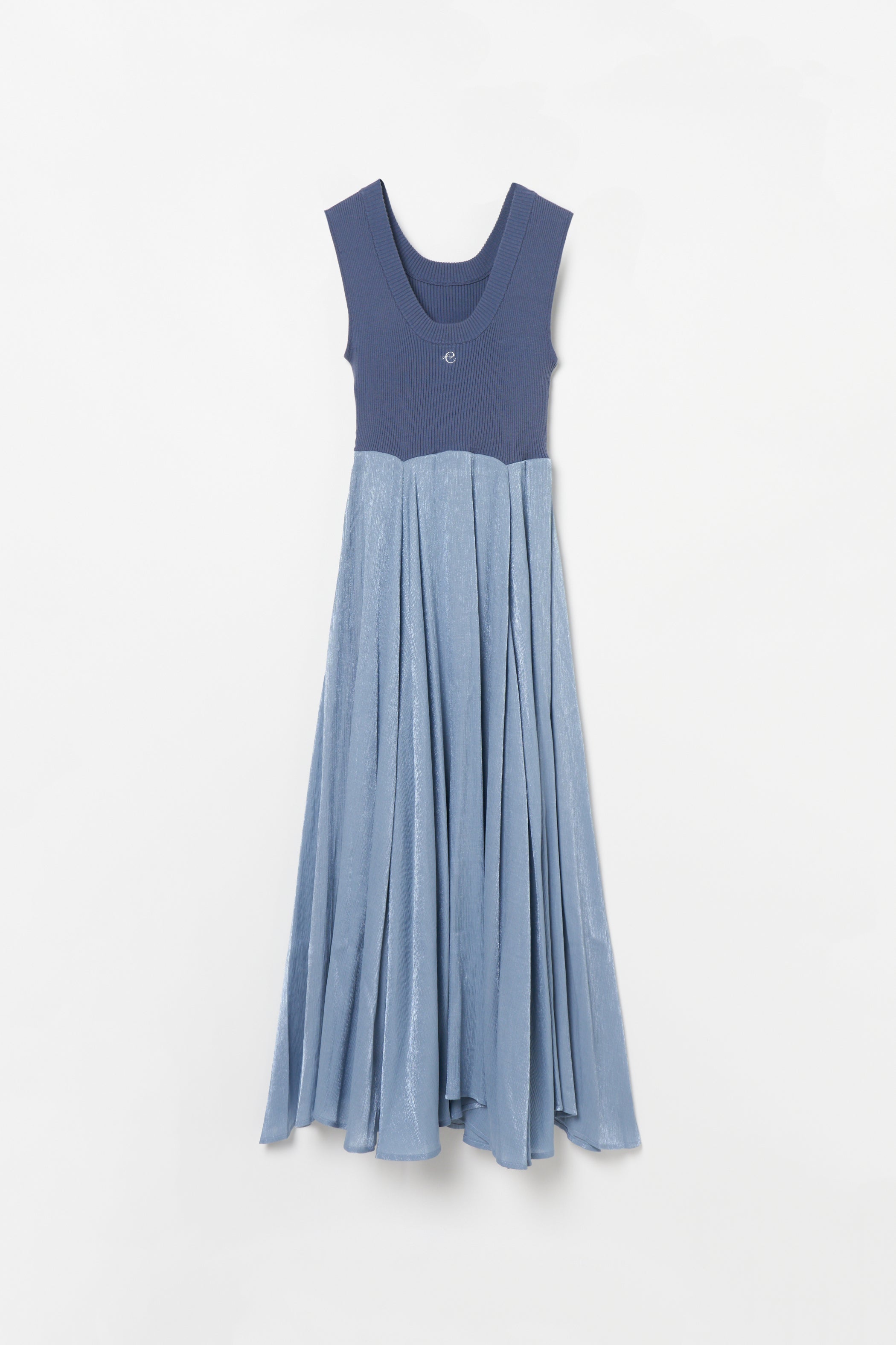 Knit docking lame one-piece