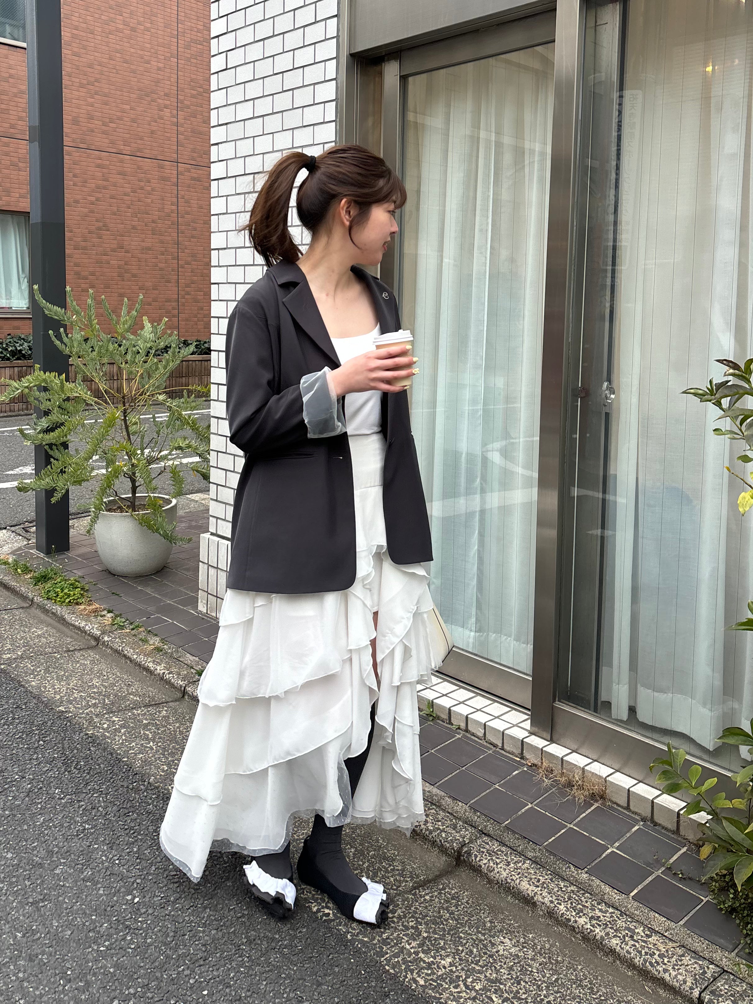 random layered tiered skirt