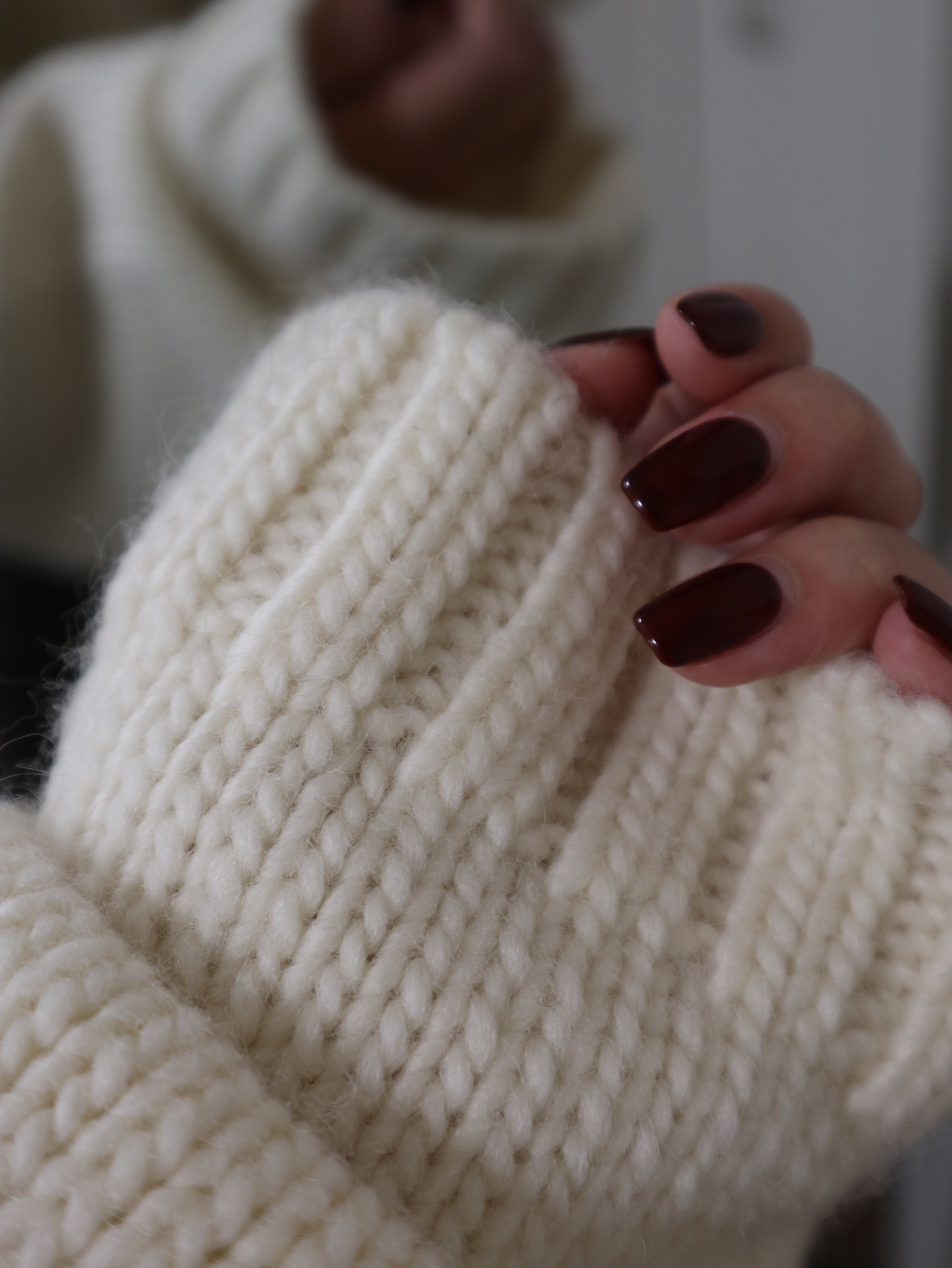 shoulder ribbon short knit