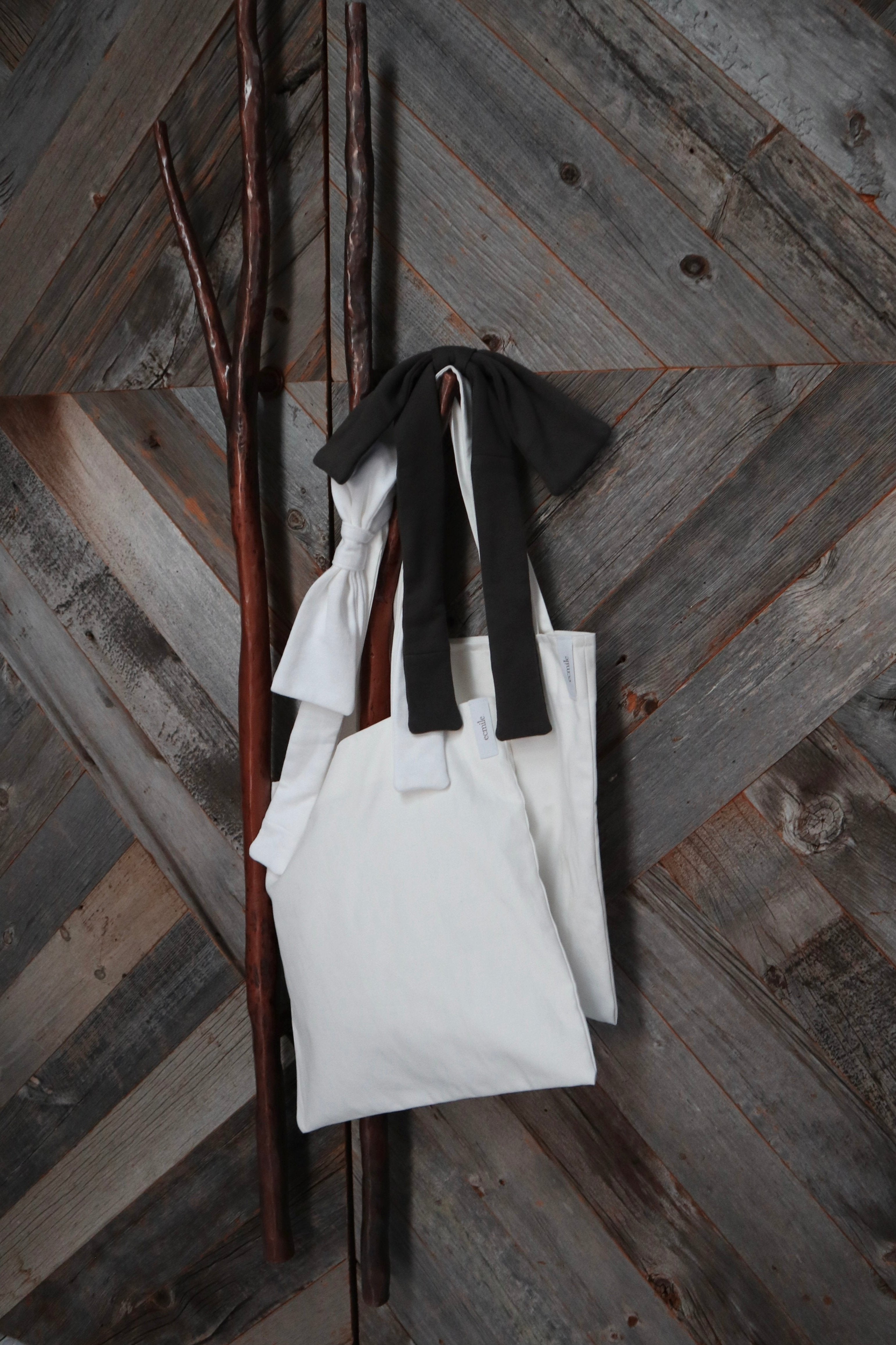 【Upcycle】carutena × ecmile. ribbon tote bag