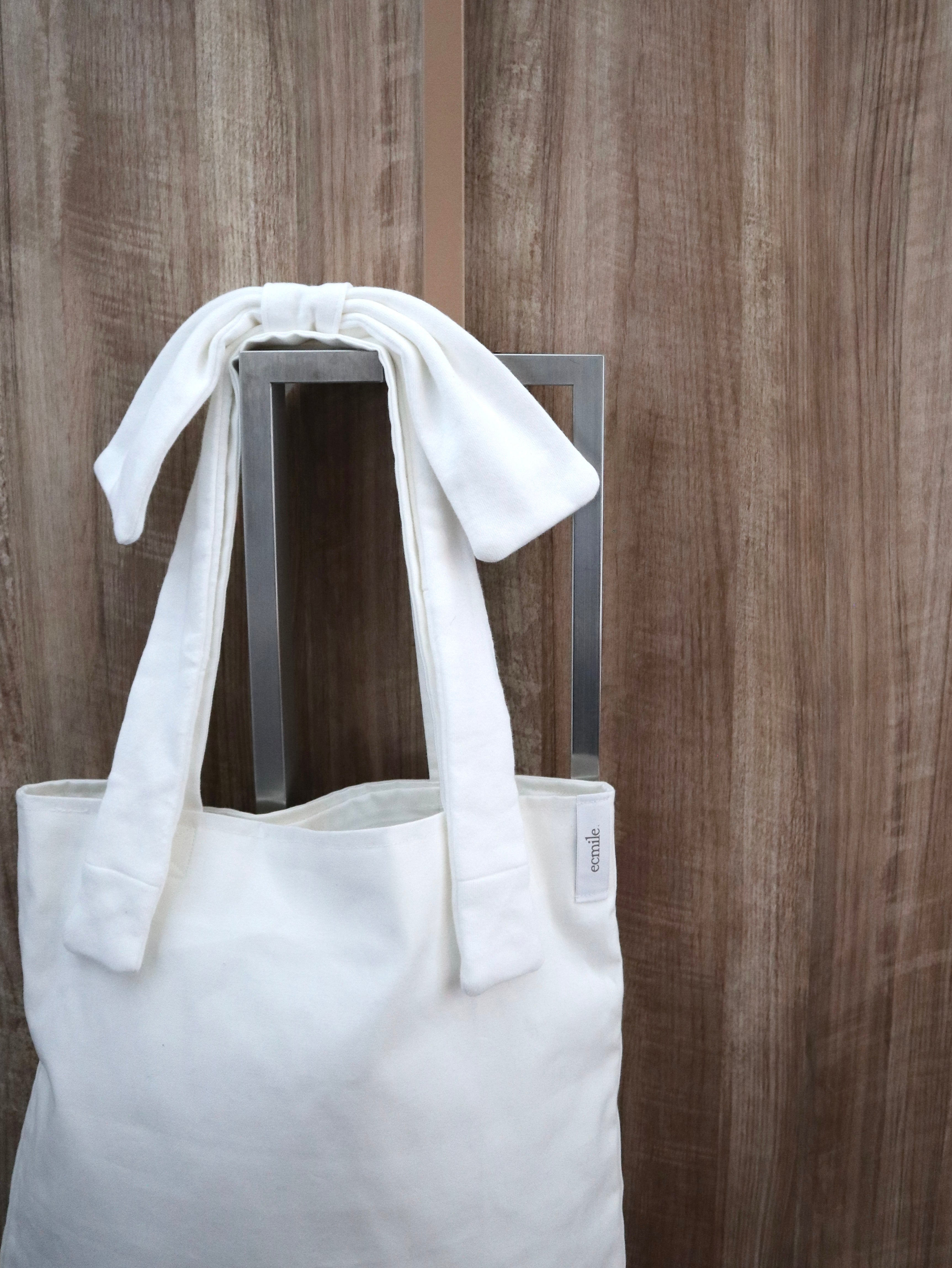 【Upcycle】carutena × ecmile. ribbon tote bag