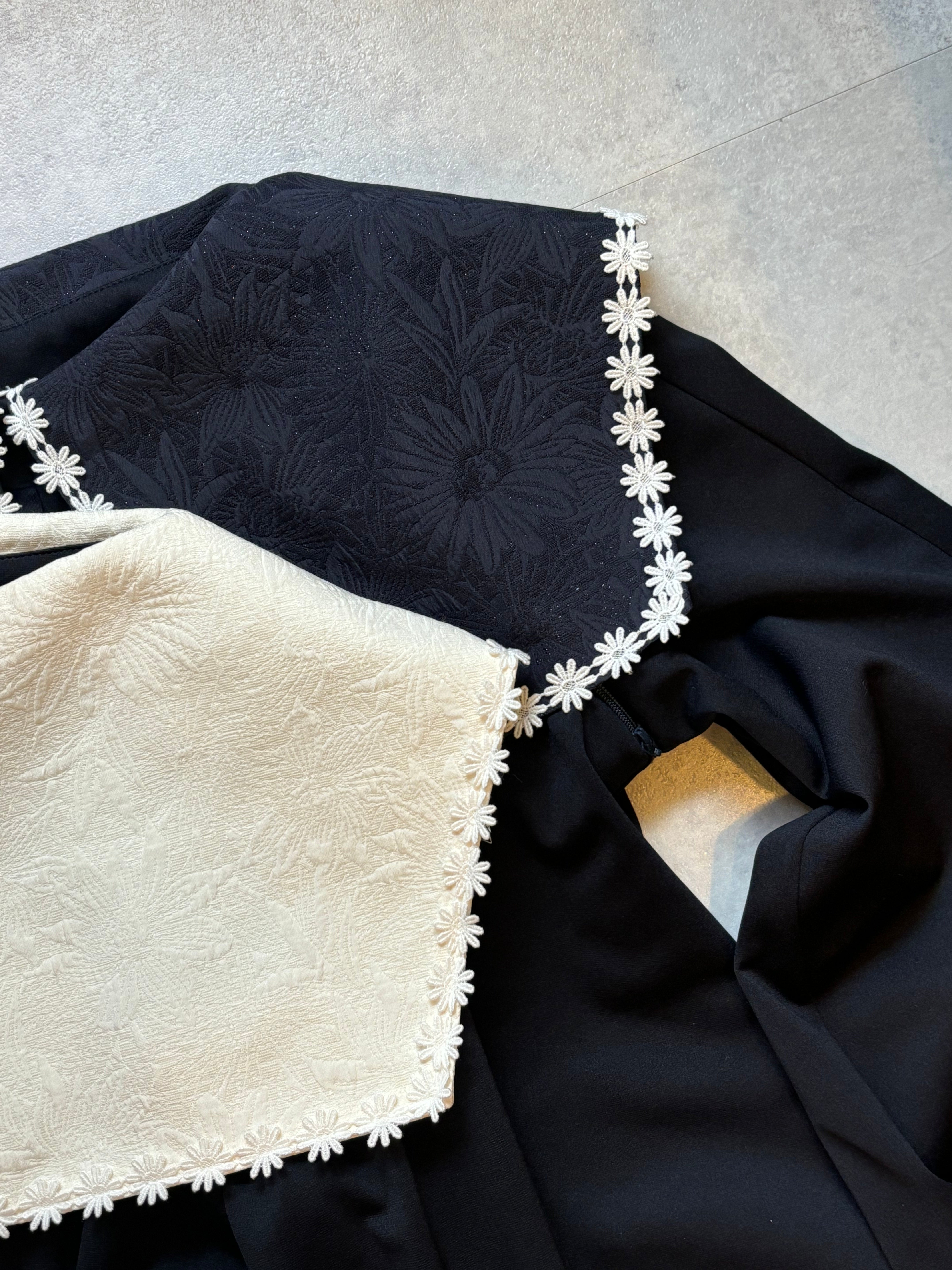 【Made in japan】 2WAY Big coller tops