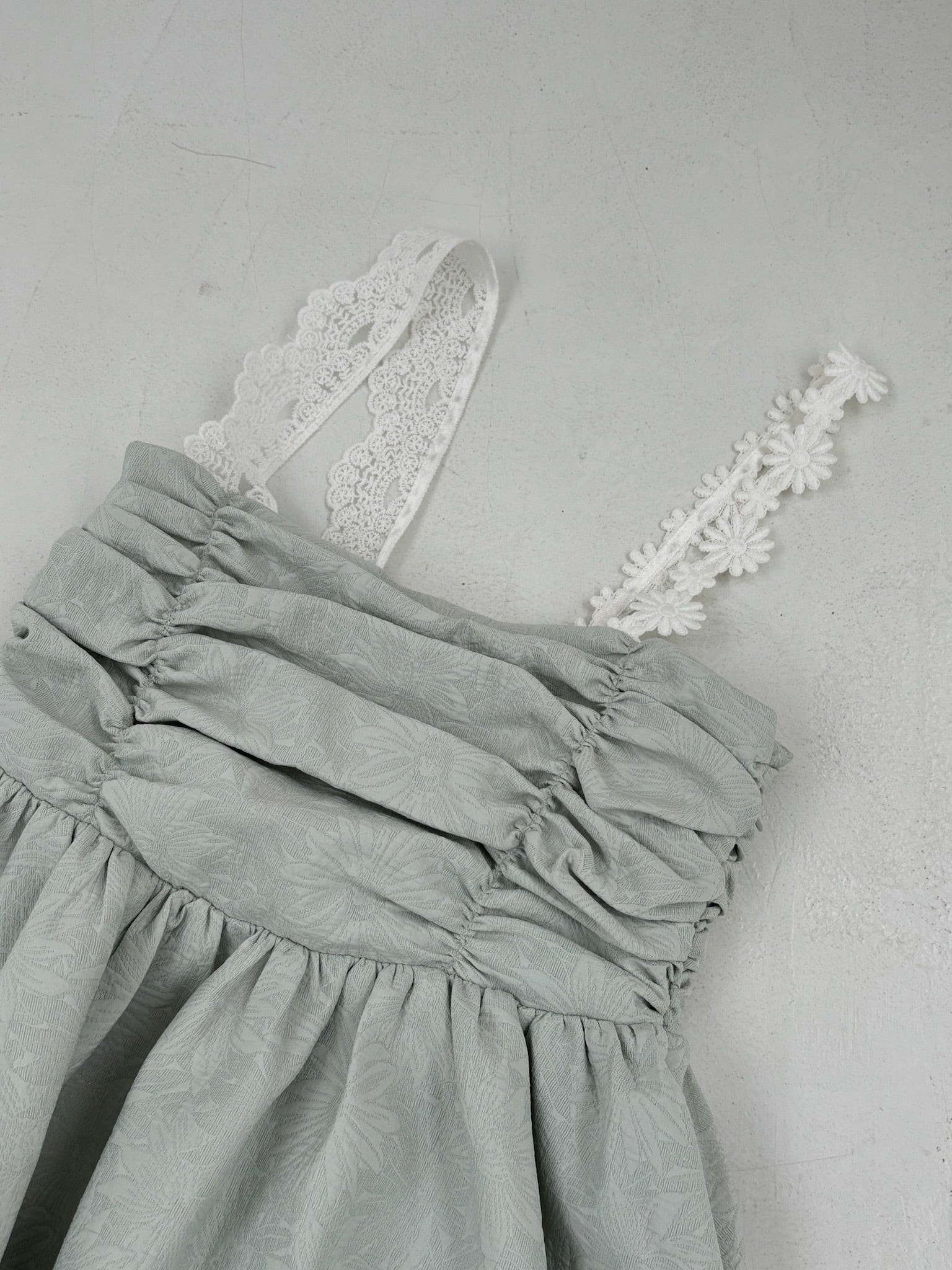 Asymmetry lace cami top