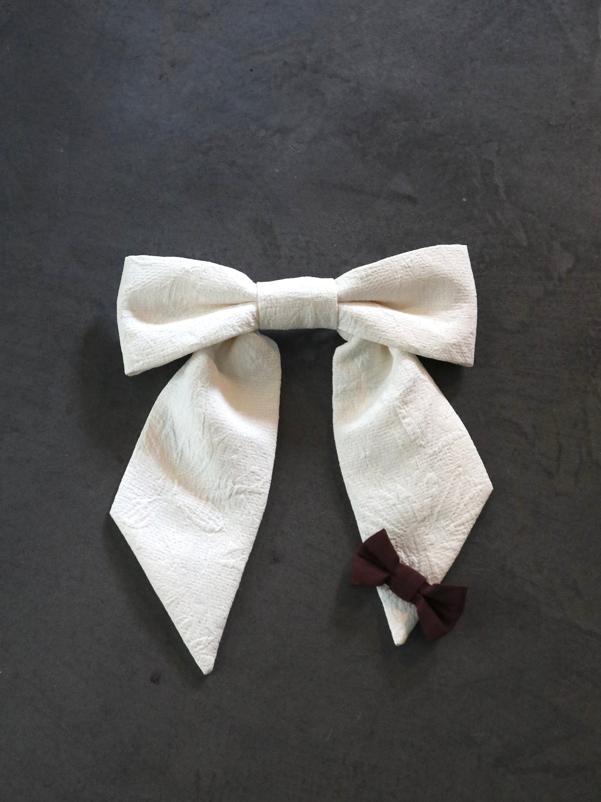 UPCYCLE RIBBON BARRETTE | IVORY