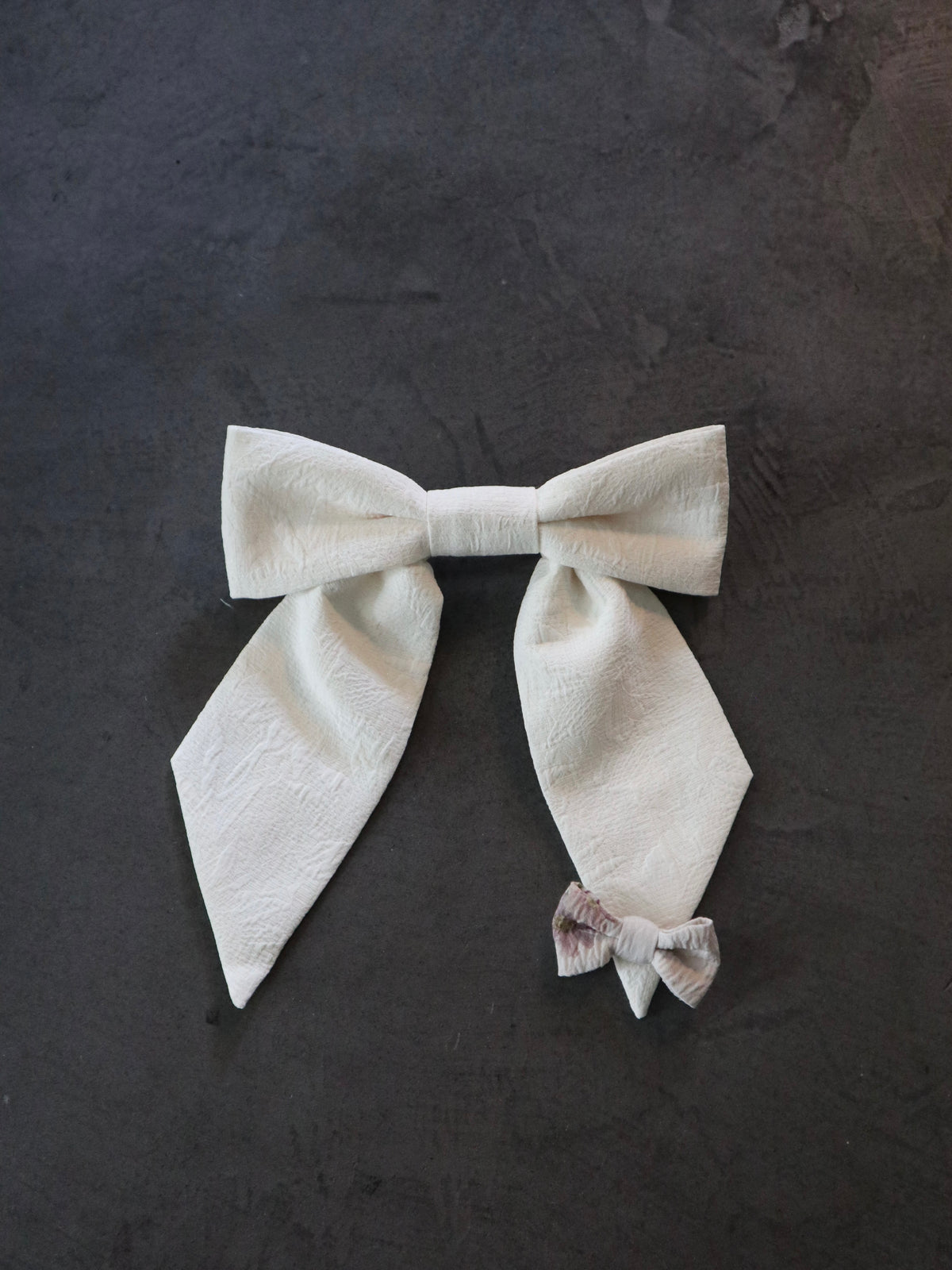 UPCYCLE RIBBON BARRETTE | IVORY