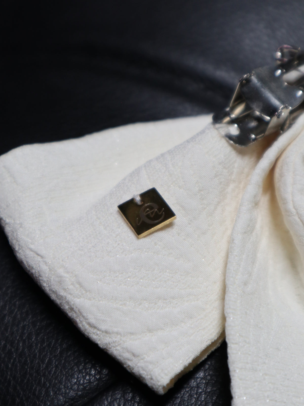 UPCYCLE RIBBON BARRETTE | IVORY
