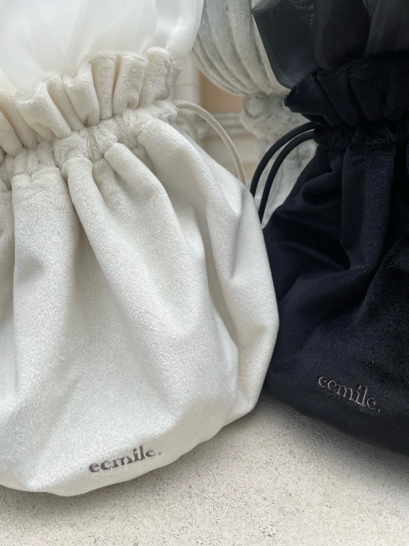【Made in Japan】Organdy drawstring bag