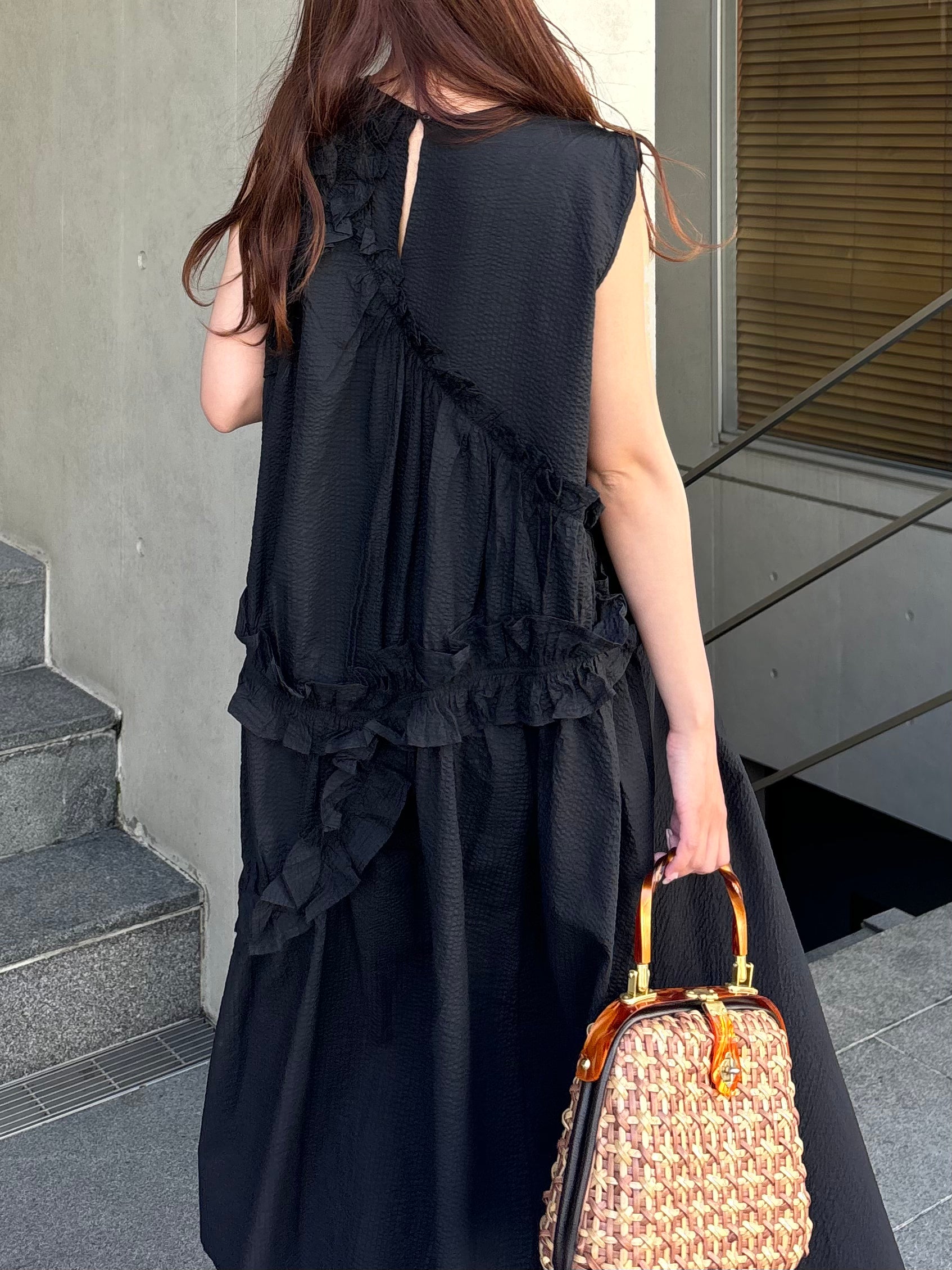 Frill A line one-piece