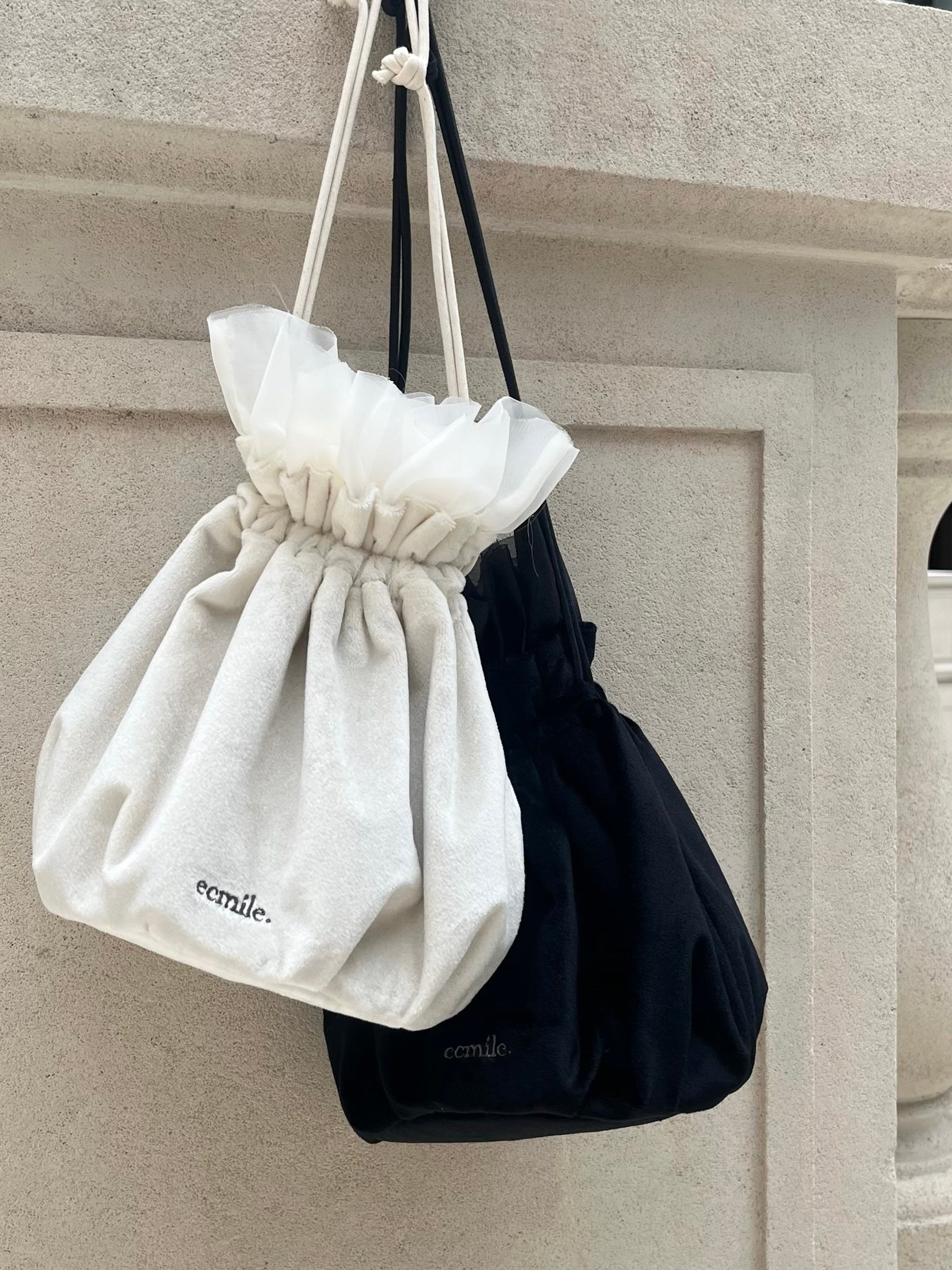 【Made in Japan】Organdy drawstring bag