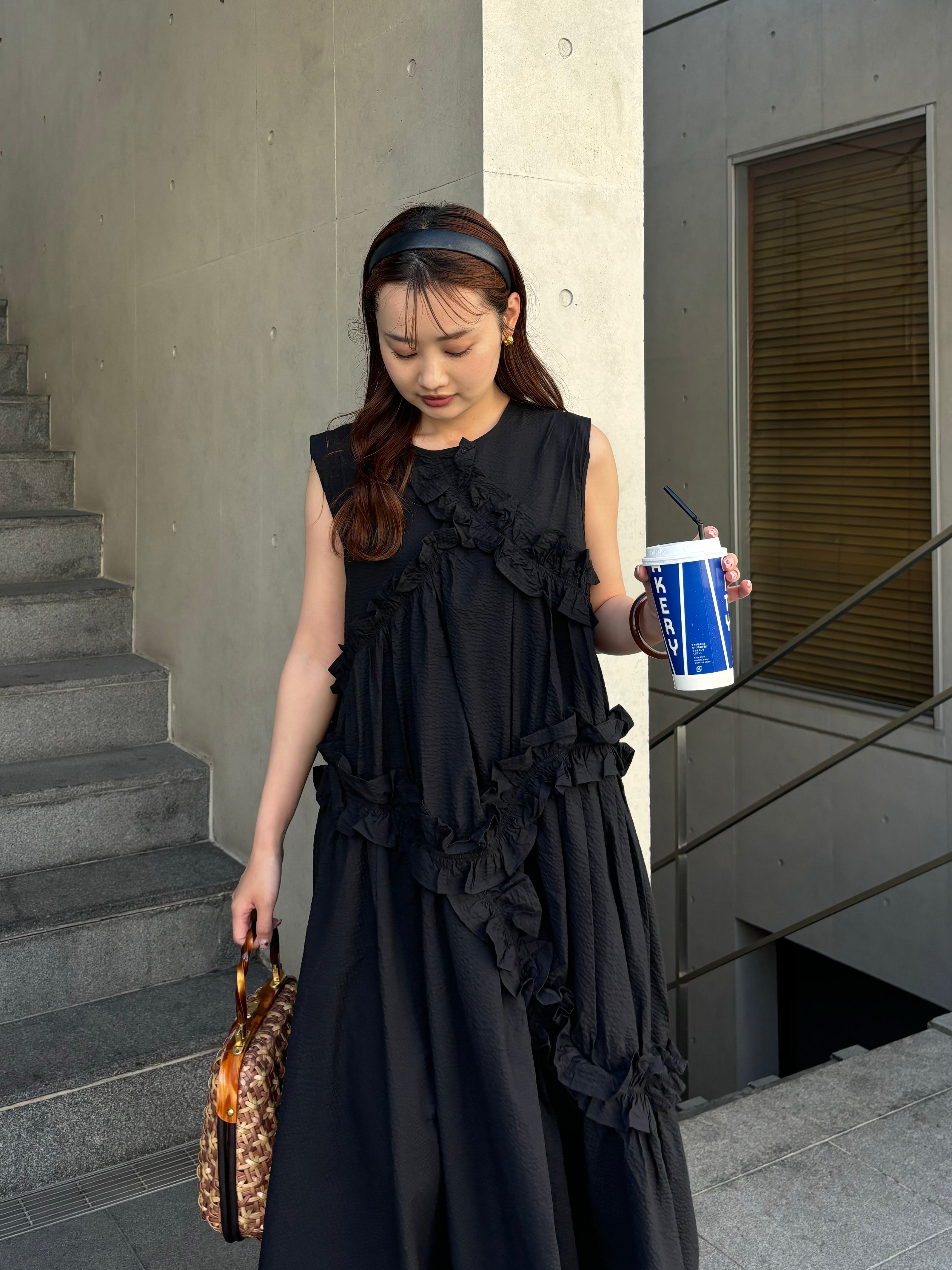 Frill A line one-piece