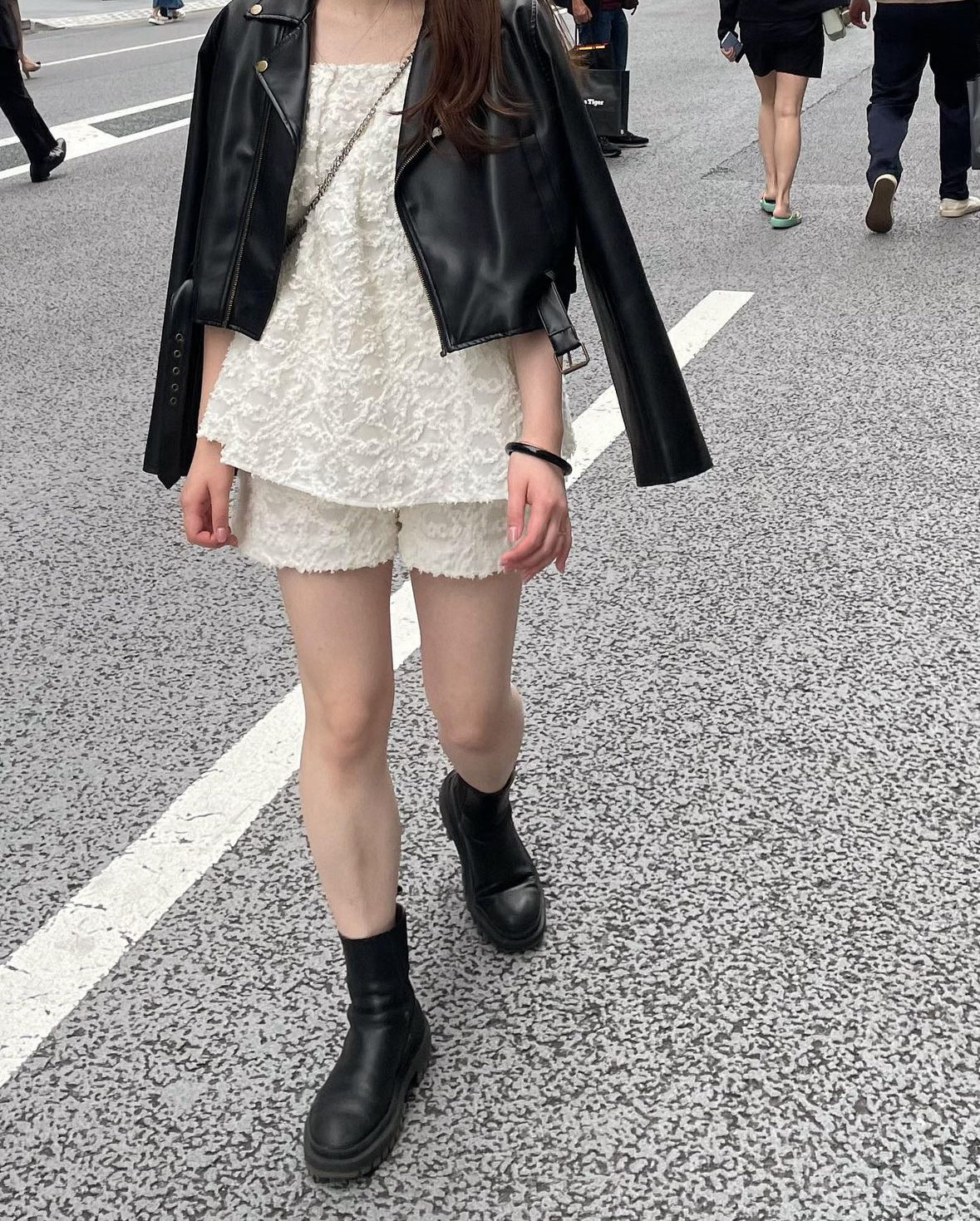 【BOTTOMSのみ】jacquard short pants