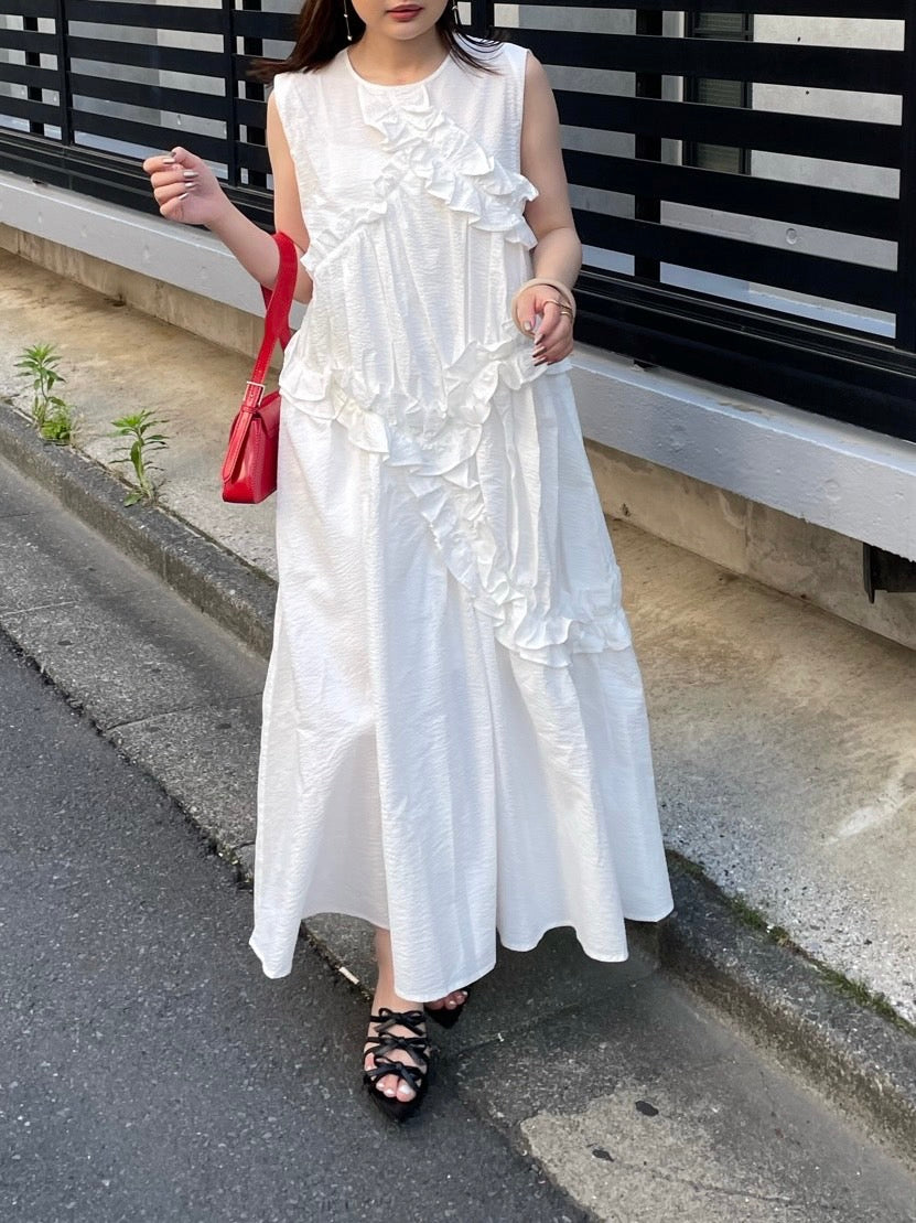 Frill A line one-piece